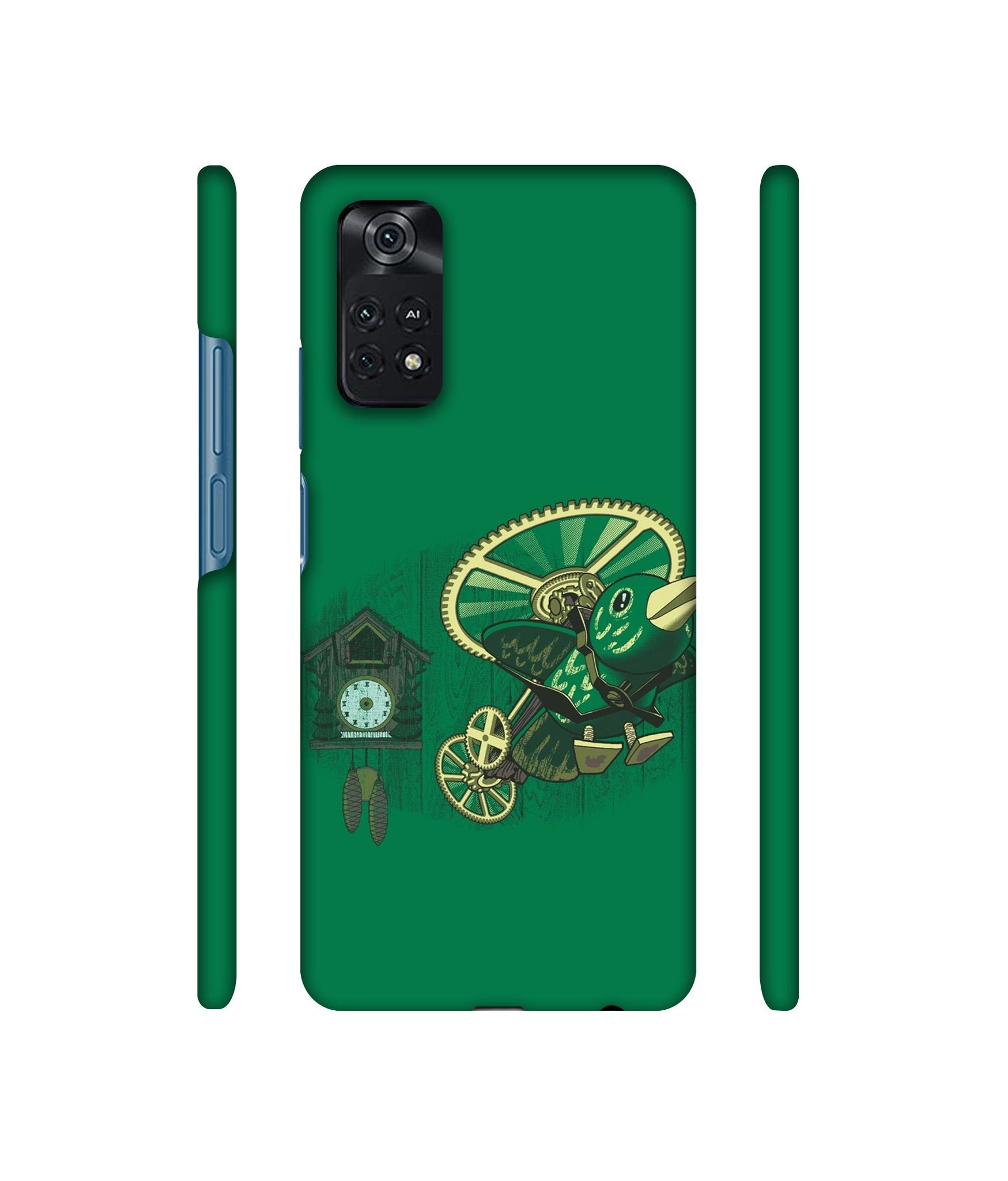 Clock Bird Designer Hard Back Cover for Mi Poco M4 Pro 4G