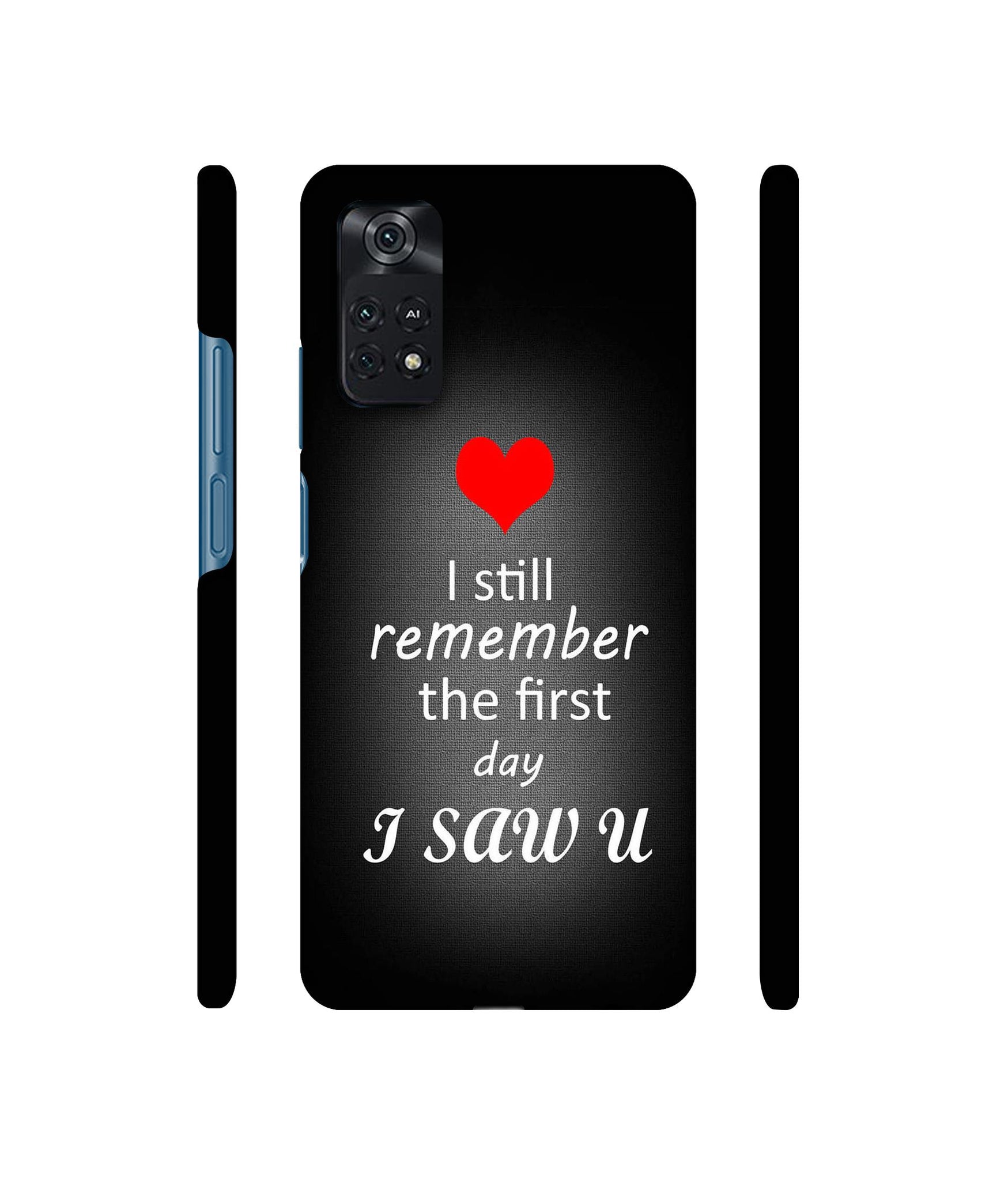 I Saw You Heart Designer Hard Back Cover for Mi Poco M4 Pro 4G