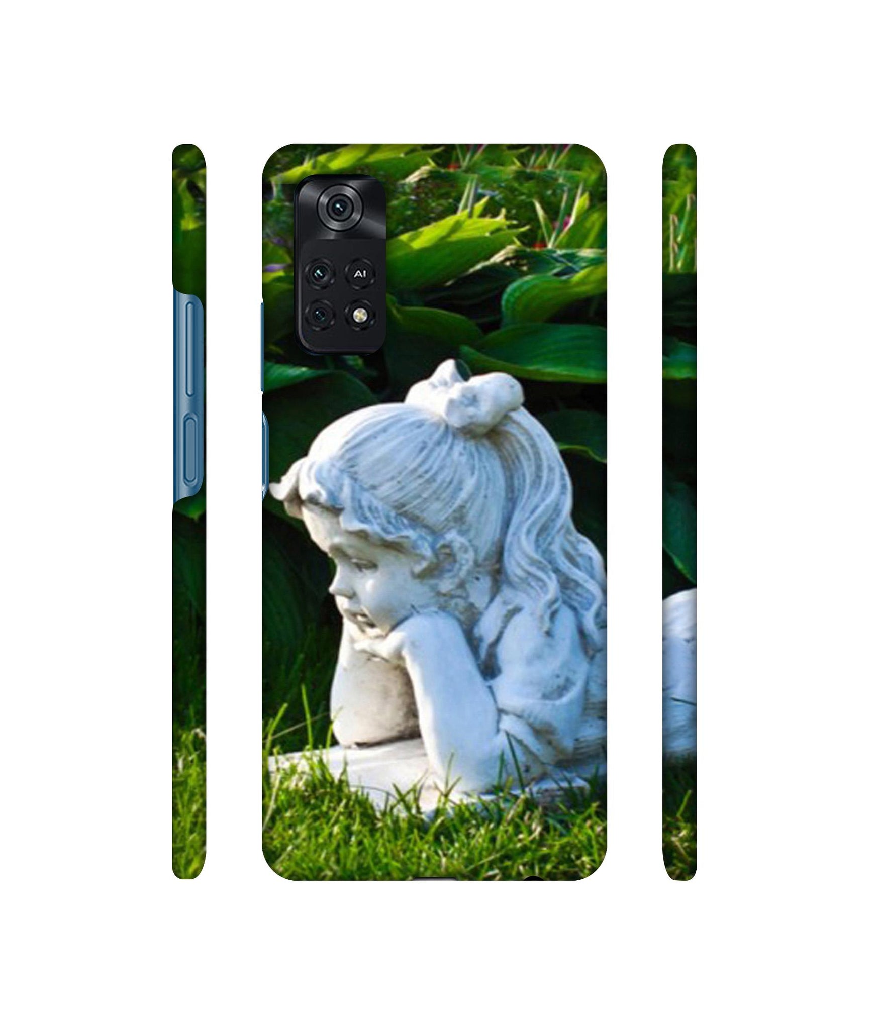 Statue of Girl Designer Hard Back Cover for Mi Poco M4 Pro 4G