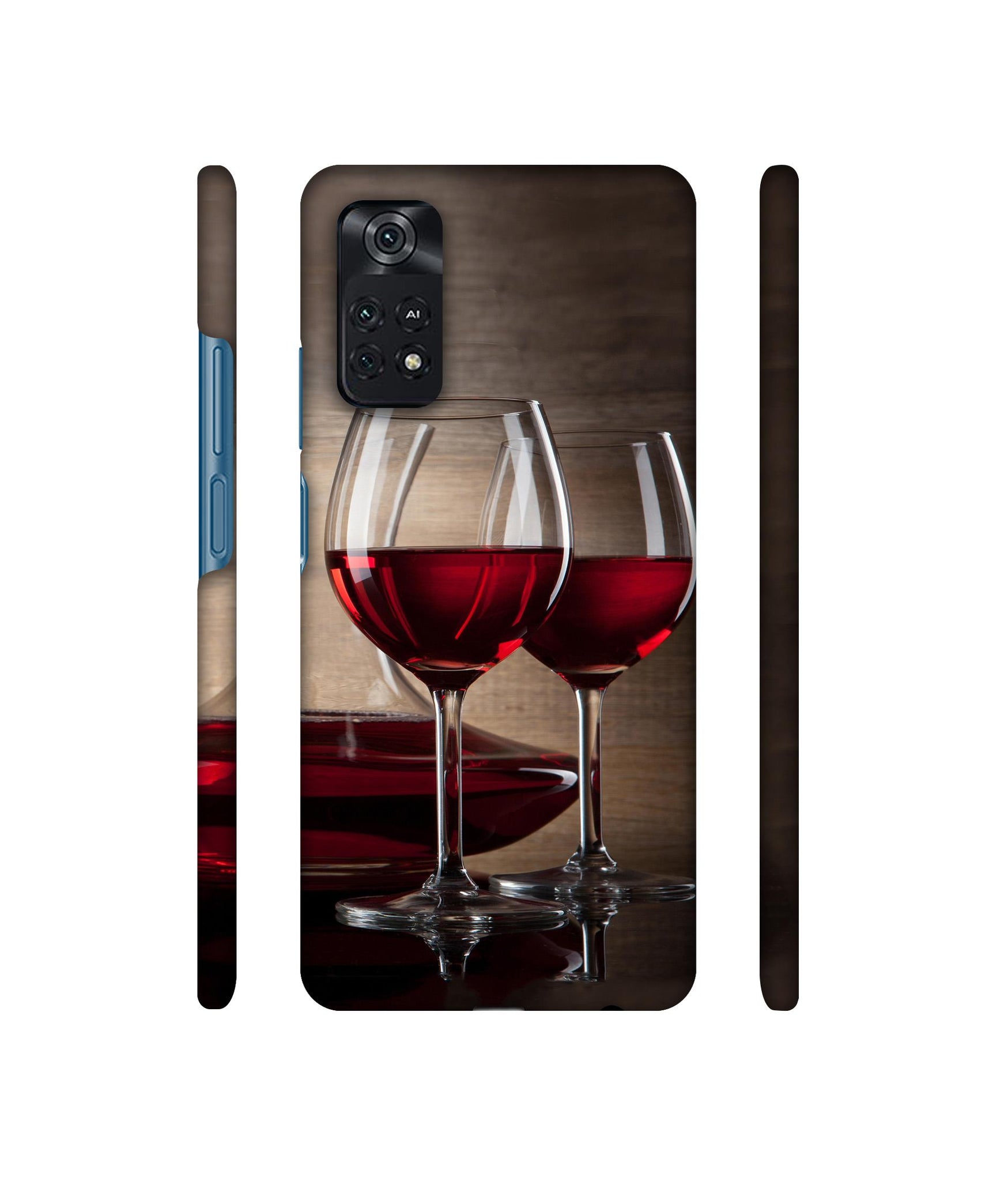 Wine Glass Designer Hard Back Cover for Mi Poco M4 Pro 4G