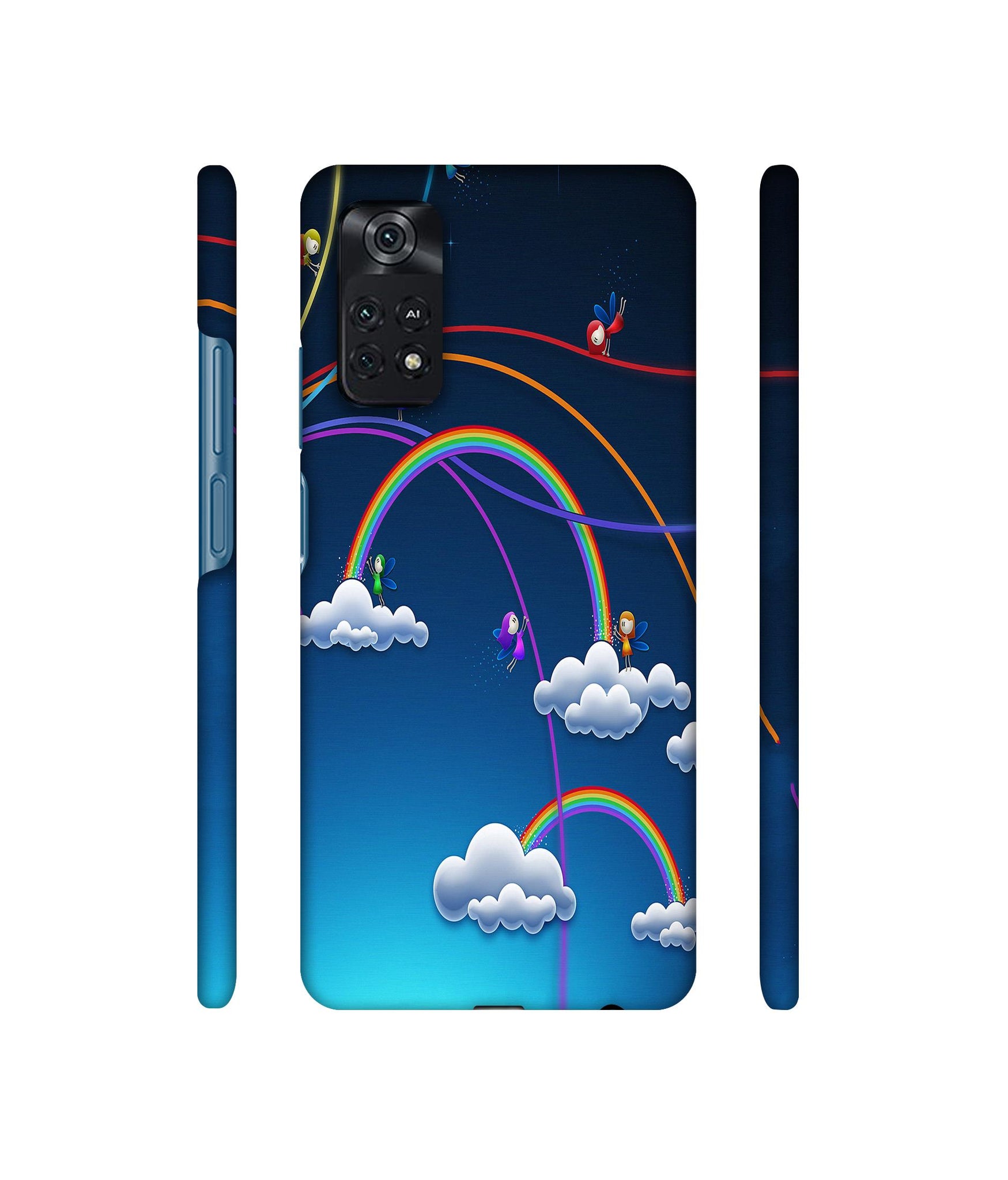Rainbow Designer Hard Back Cover for Mi Poco M4 Pro 4G