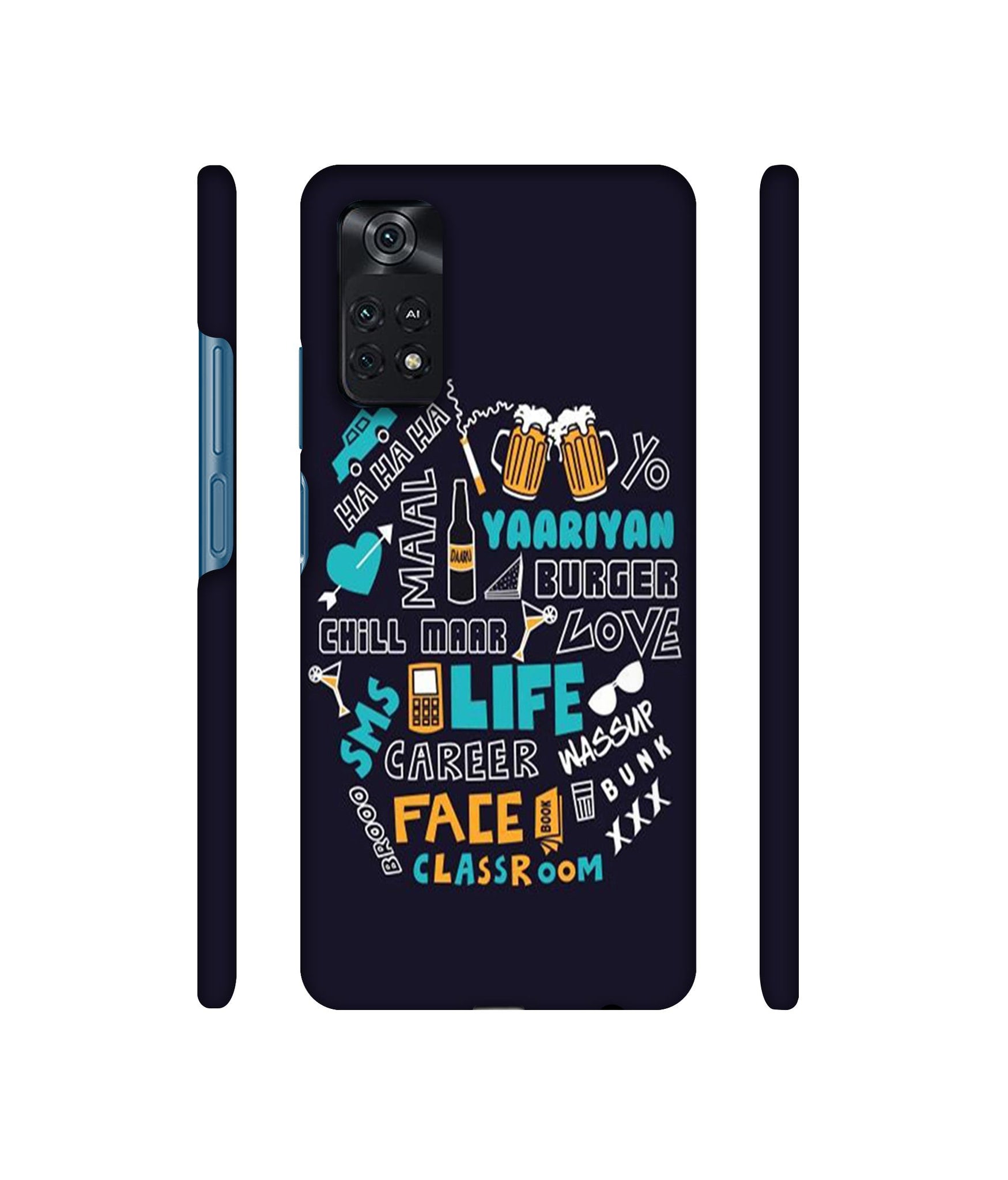 Funny Quote Designer Hard Back Cover for Mi Poco M4 Pro 4G