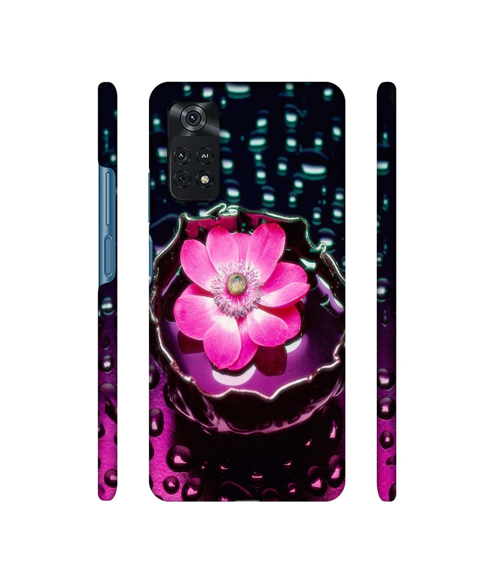 Flower in Water Designer Hard Back Cover for Mi Poco M4 Pro 4G