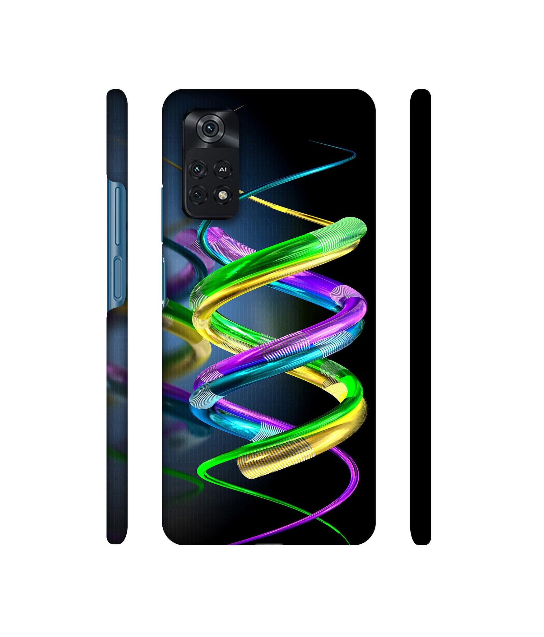 3D Spiral Designer Hard Back Cover for Mi Poco M4 Pro 4G