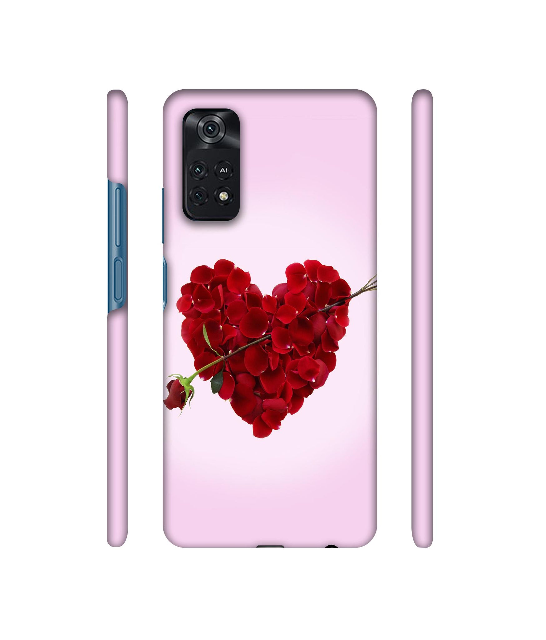 Heart Flower Designer Hard Back Cover for Mi Poco M4 Pro 4G