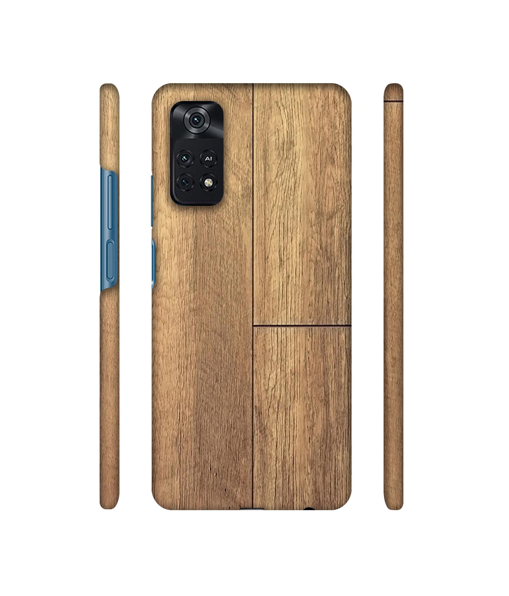 Wood Stretcher Designer Hard Back Cover for Mi Poco M4 Pro 4G