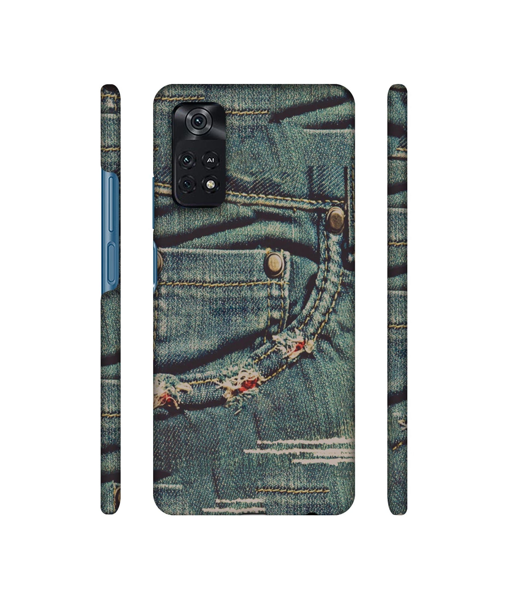Jeans Designer Hard Back Cover for Mi Poco M4 Pro 4G