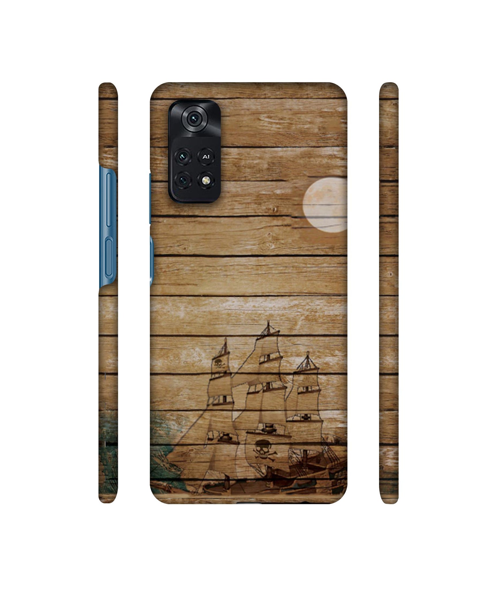 Wooden Pattern Designer Hard Back Cover for Mi Poco M4 Pro 4G