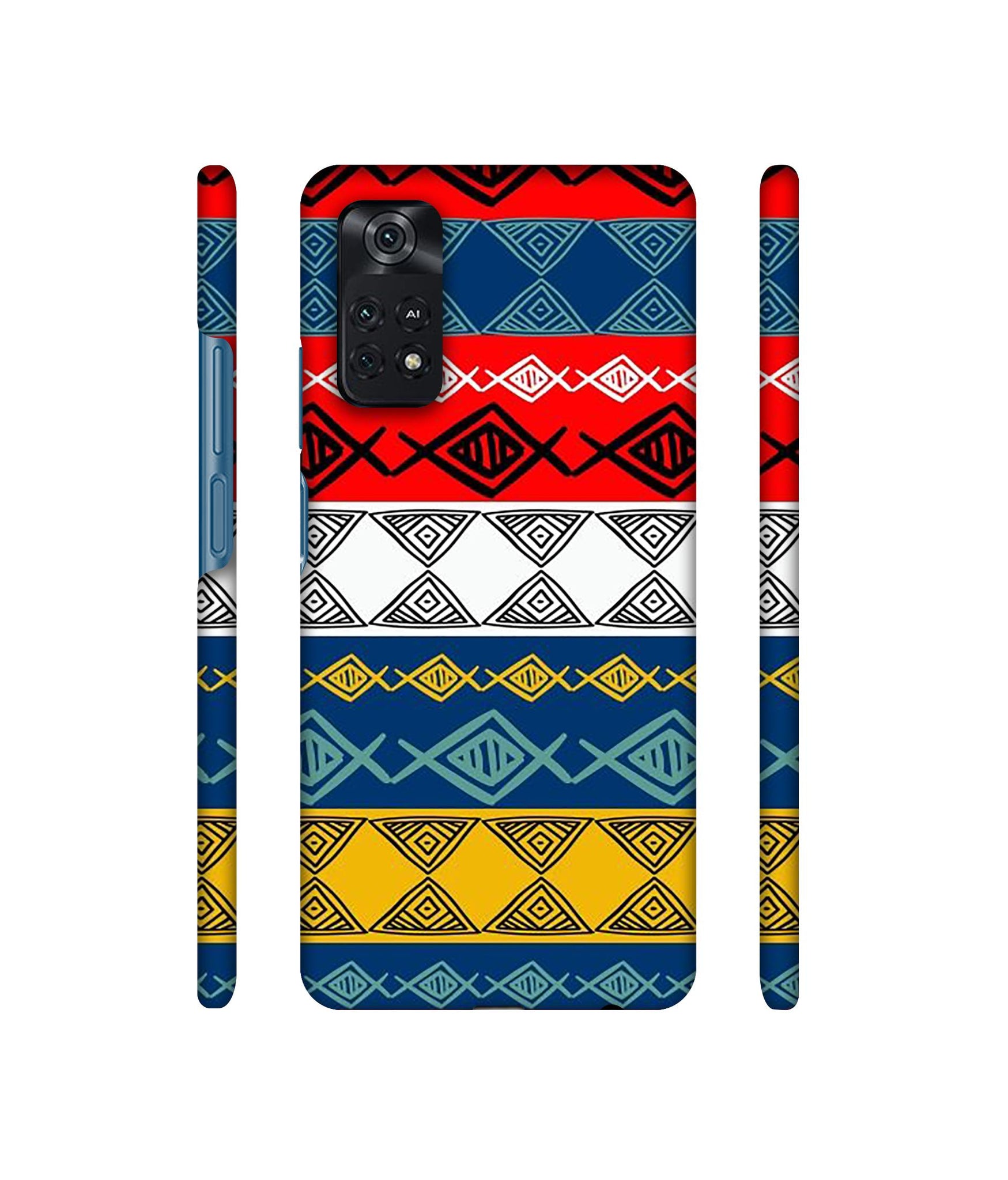 Colorful Hand Made Rangoli Art Designer Hard Back Cover for Mi Poco M4 Pro 4G