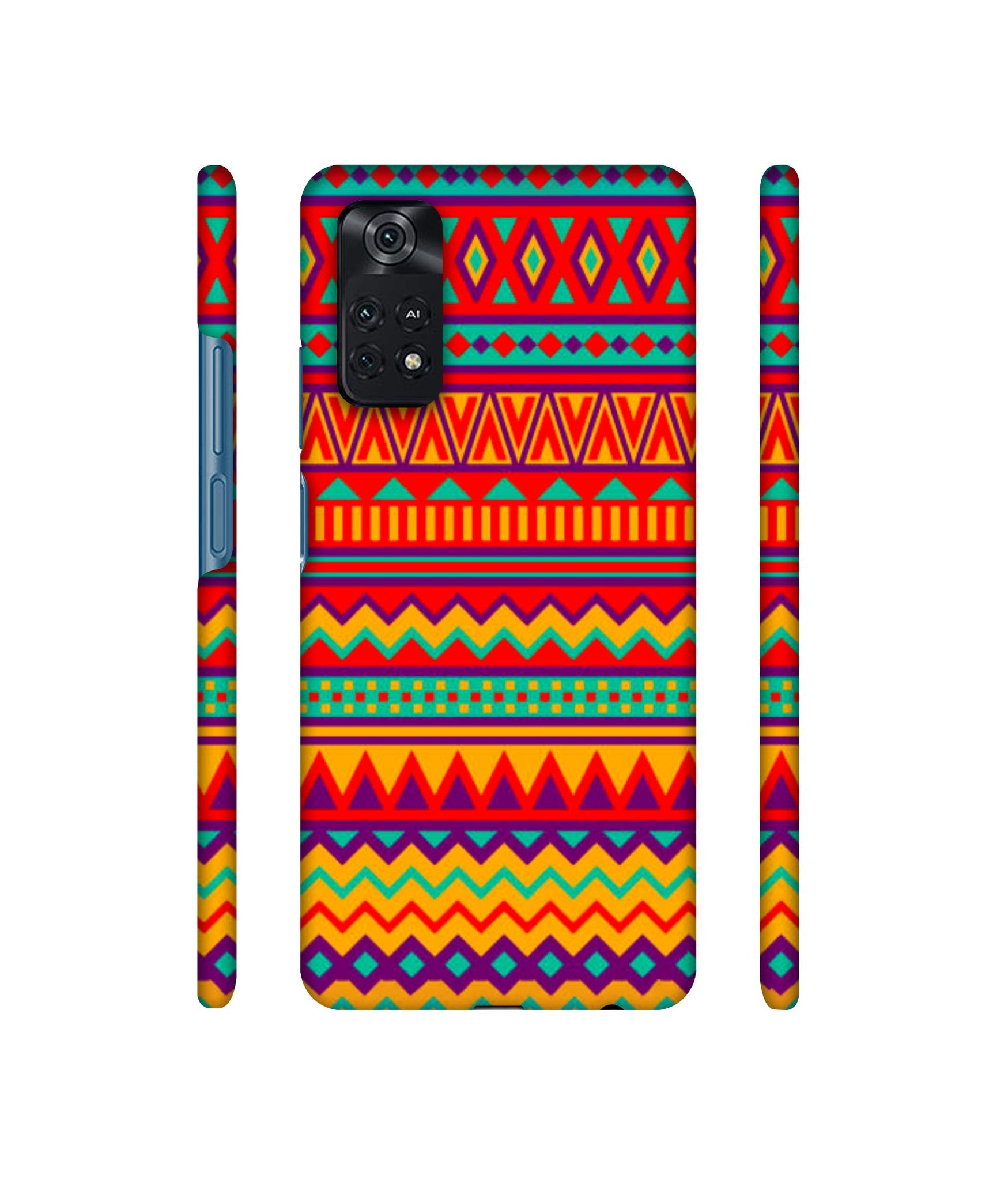 Multicolor Rangoli Art Designer Hard Back Cover for Mi Poco M4 Pro 4G