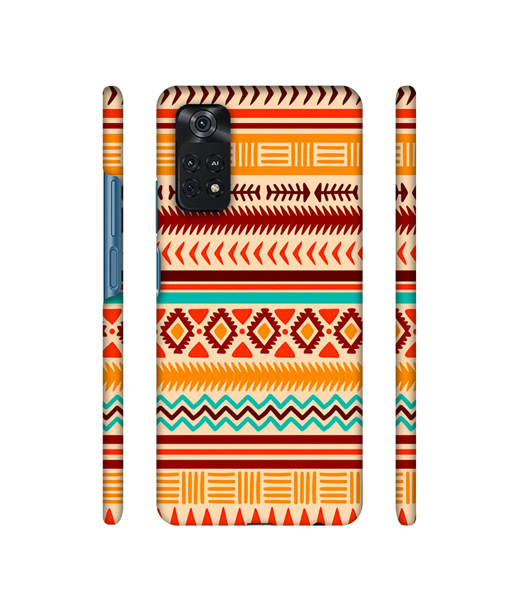 Marathi Rangoli Art Designer Hard Back Cover for Mi Poco M4 Pro 4G