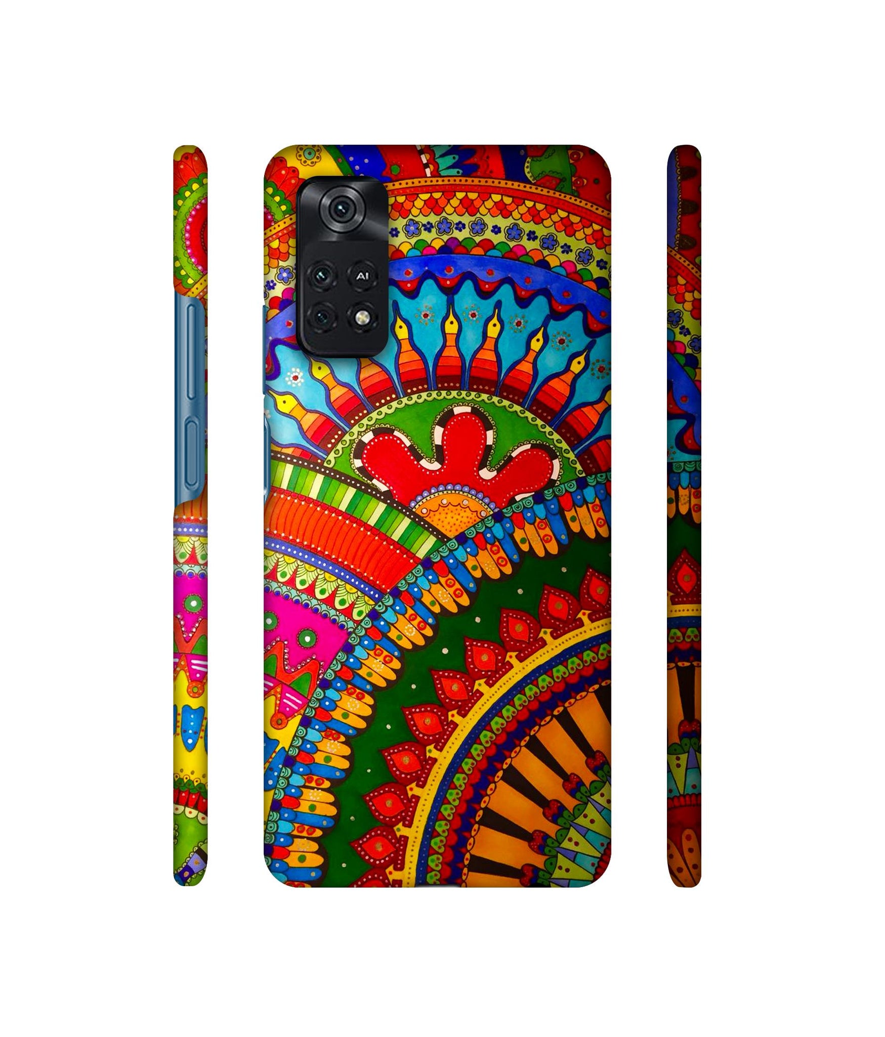 Rajasthani Rangoli Art Designer Hard Back Cover for Mi Poco M4 Pro 4G