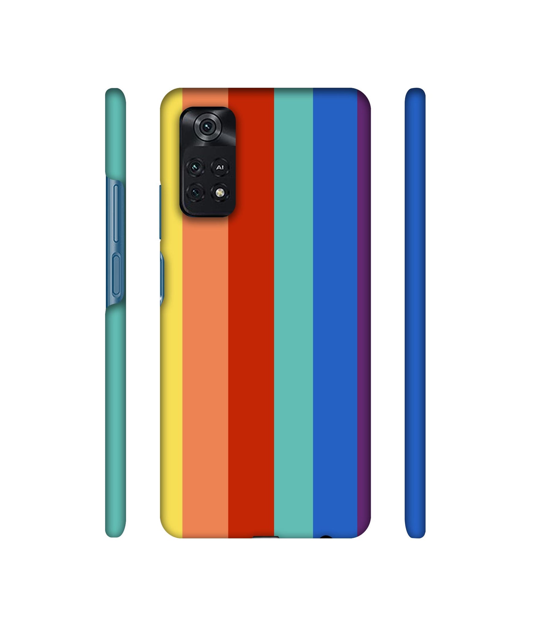 Rainbow Colors Designer Hard Back Cover for Mi Poco M4 Pro 4G