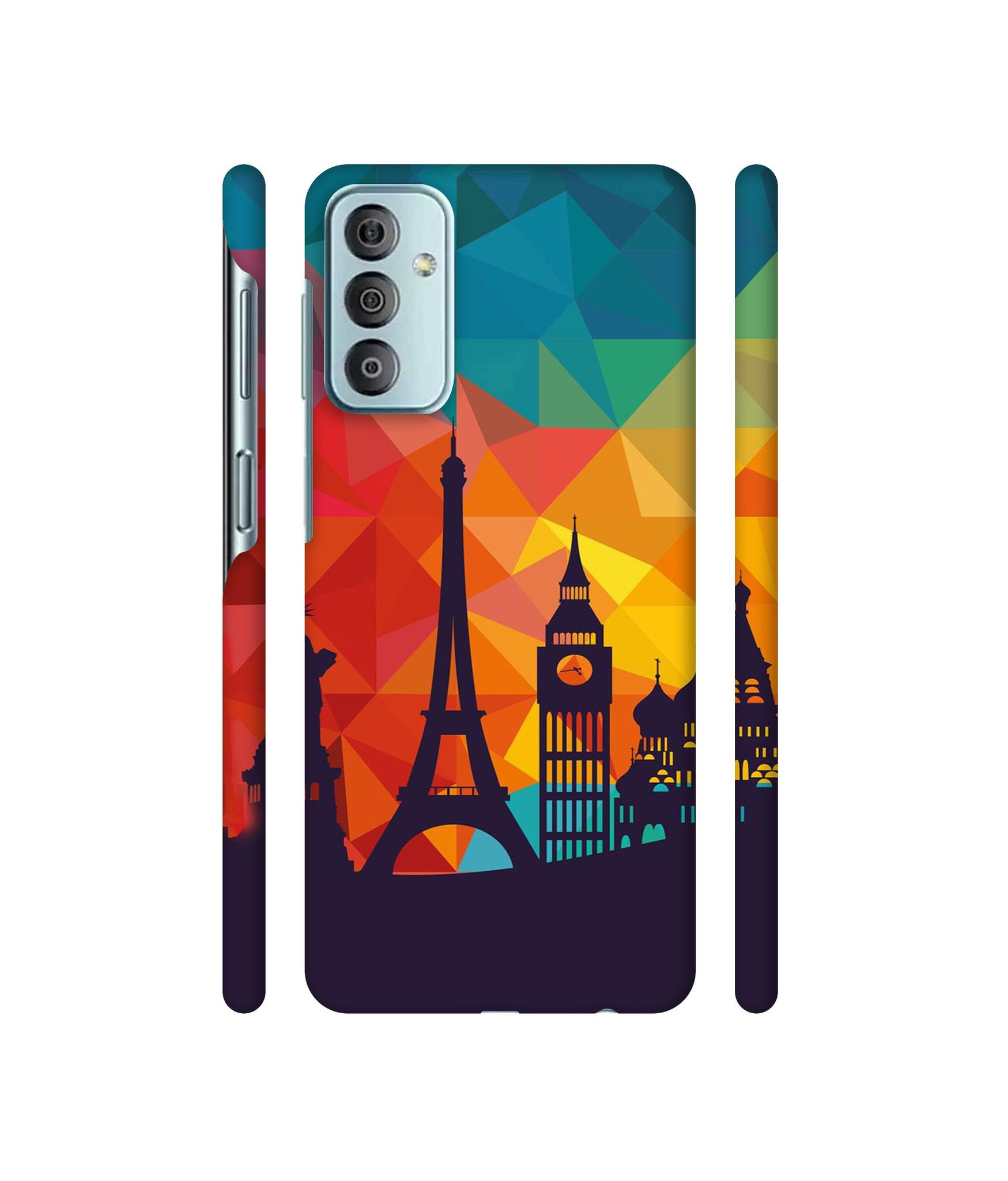 Colored Paris Designer Hard Back Cover for Samsung Galaxy F23 5G