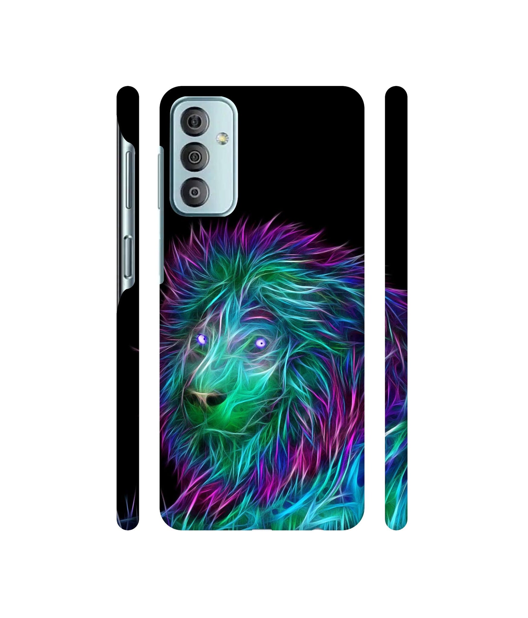 3D Lion Designer Hard Back Cover for Samsung Galaxy F23 5G