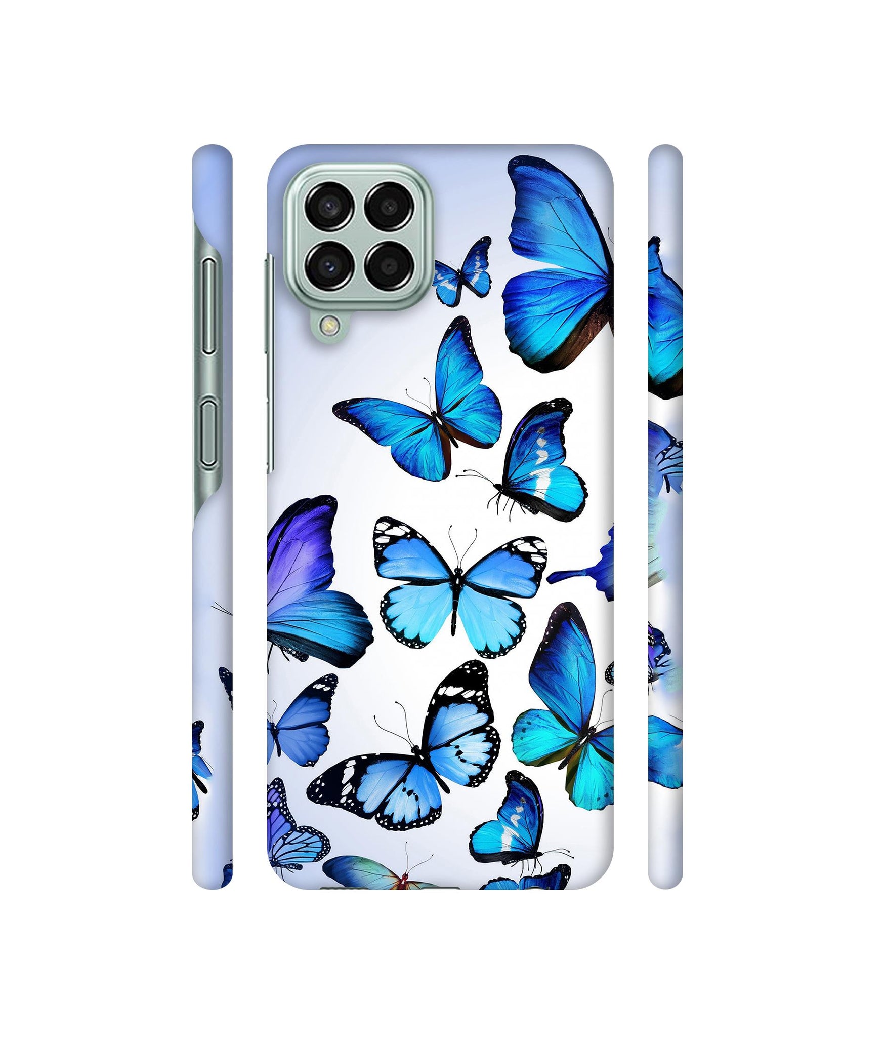 Colorful Flying Butterfly Designer Hard Back Cover for Samsung Galaxy M33 5G