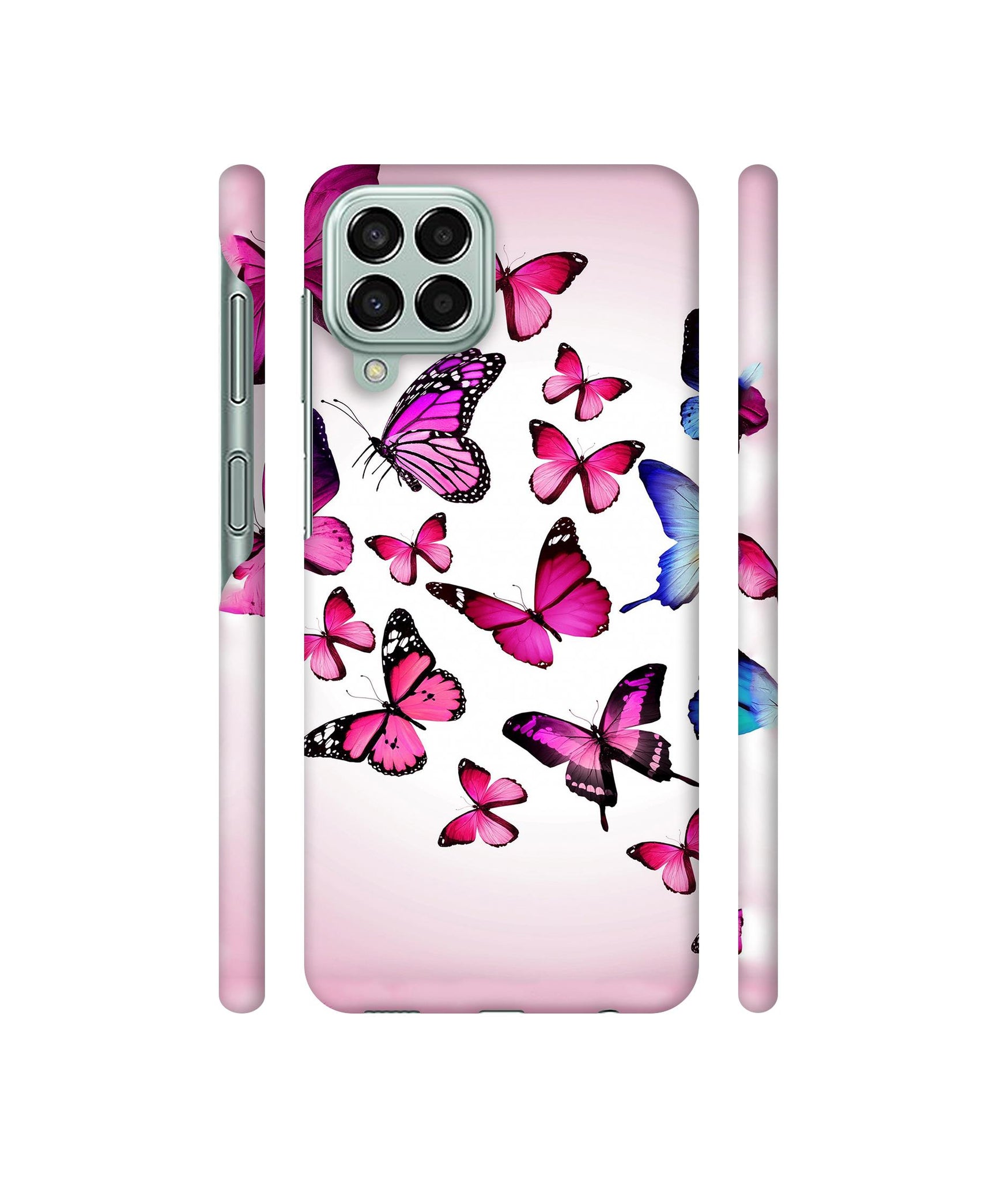 Flying Colorful Butterfly Designer Hard Back Cover for Samsung Galaxy M33 5G