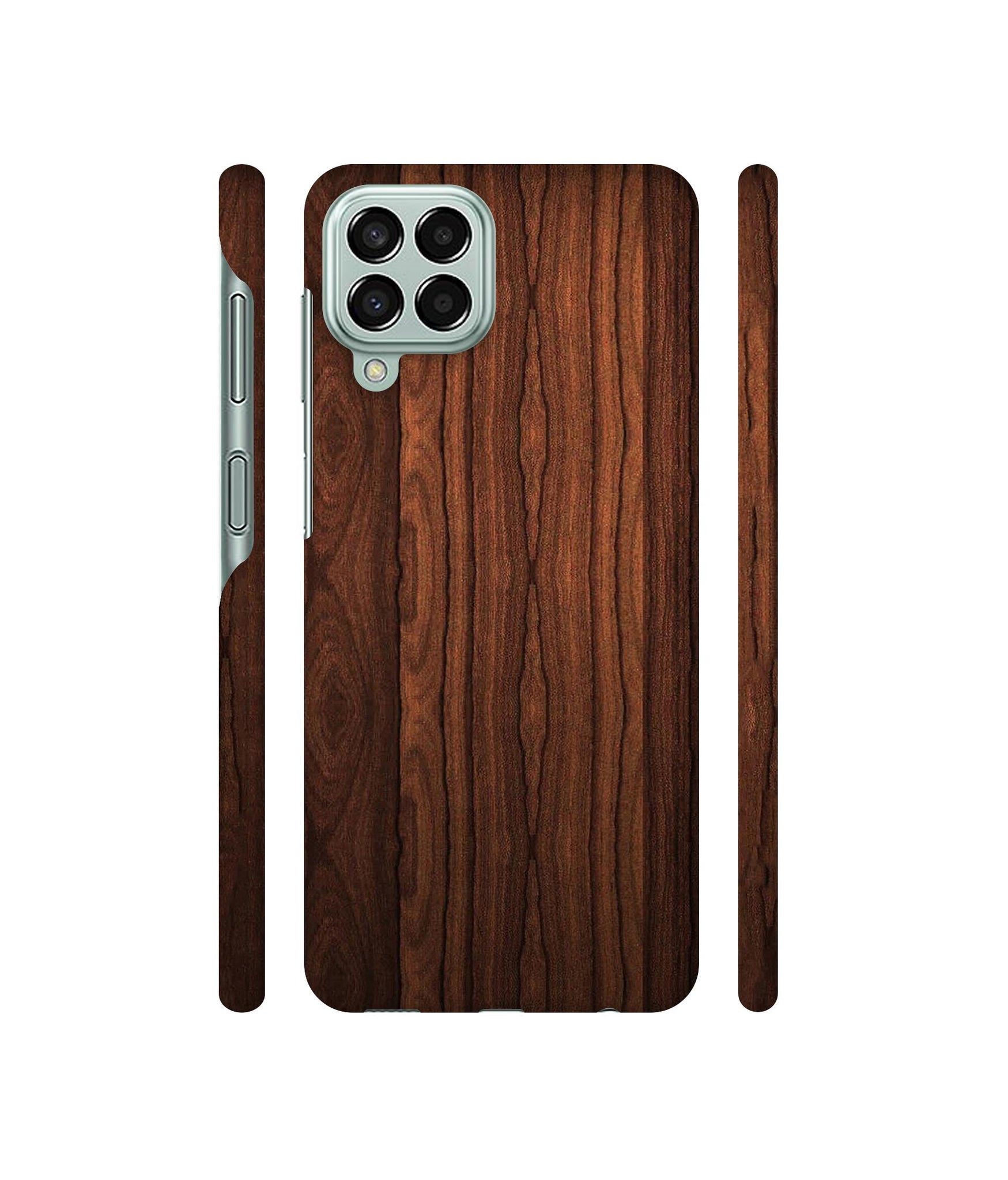 Brown Wooden Texture Designer Hard Back Cover for Samsung Galaxy M33 5G