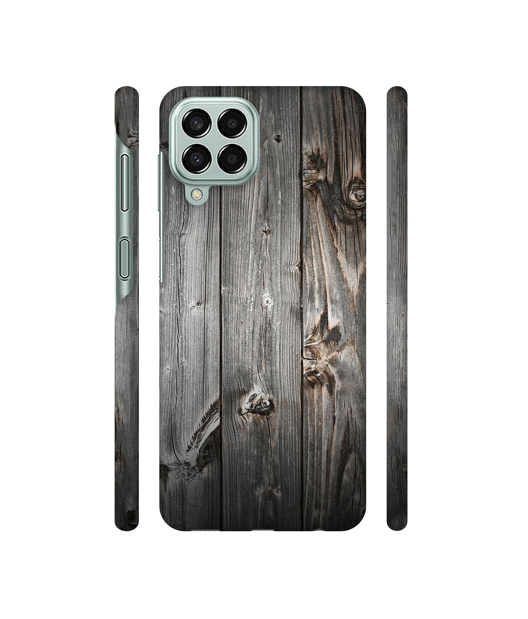 Grey Wooden Texture Designer Hard Back Cover for Samsung Galaxy M33 5G