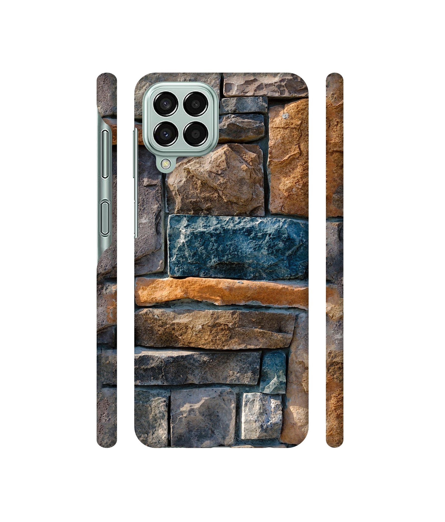 Decorative Stone Cladding Designer Hard Back Cover for Samsung Galaxy M33 5G