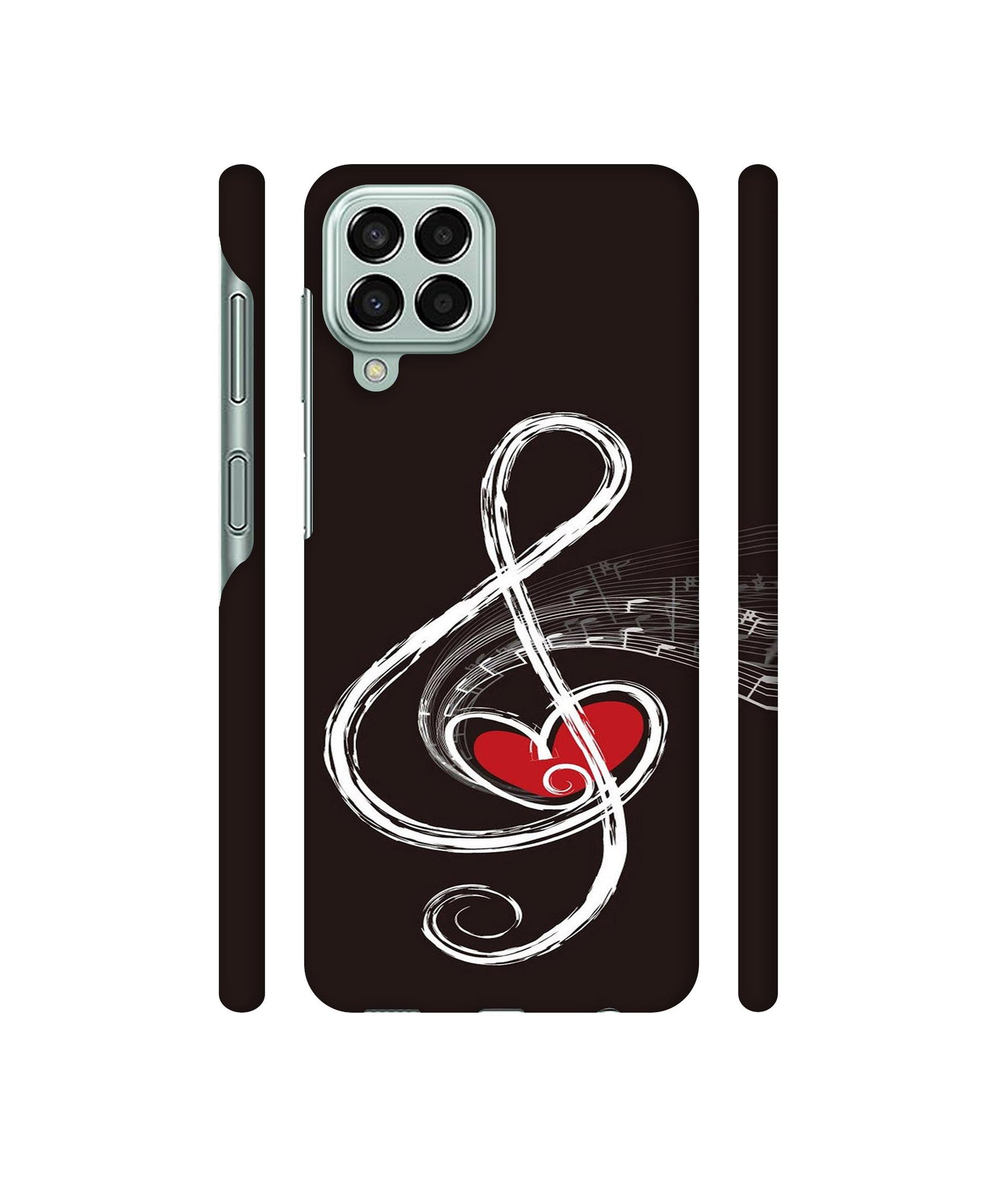 Love Note Music Designer Hard Back Cover for Samsung Galaxy M33 5G
