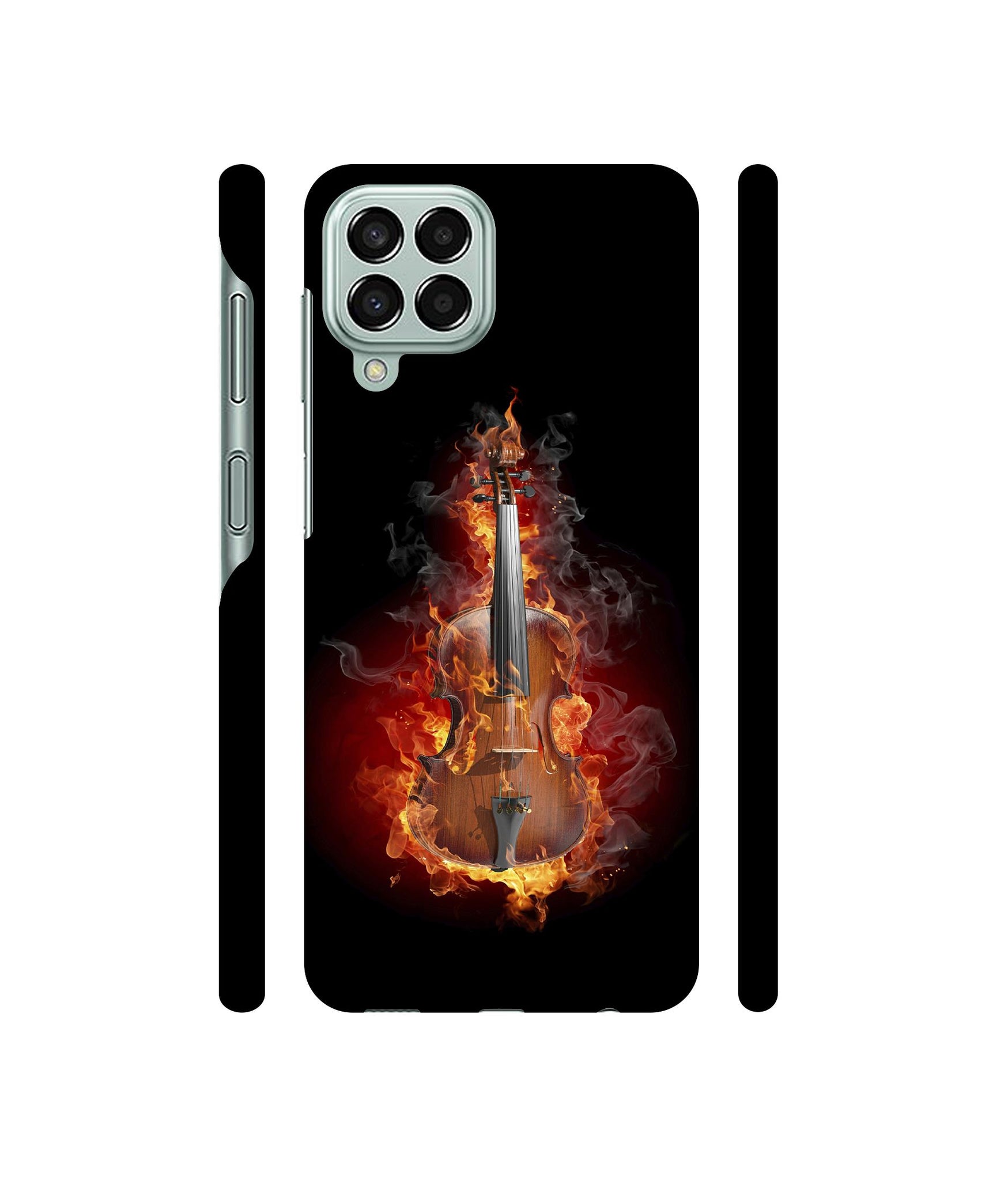 Burning Violin Designer Hard Back Cover for Samsung Galaxy M33 5G