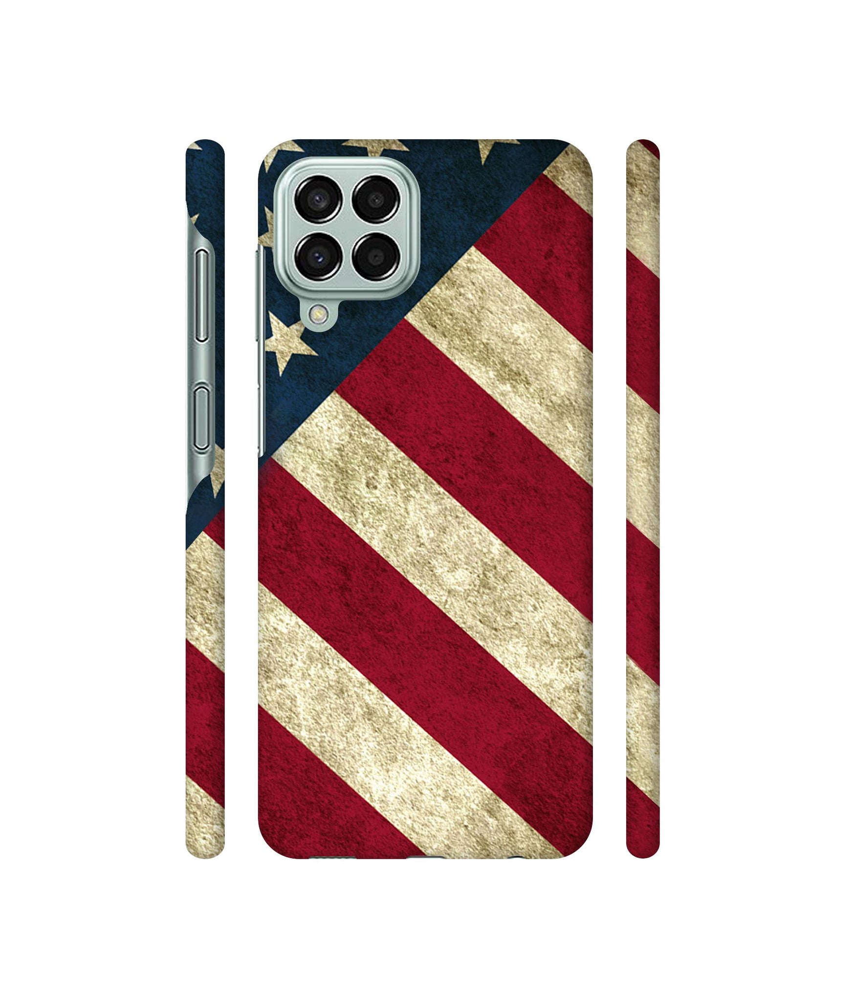 USA Flag Designer Hard Back Cover for Samsung Galaxy M33 5G