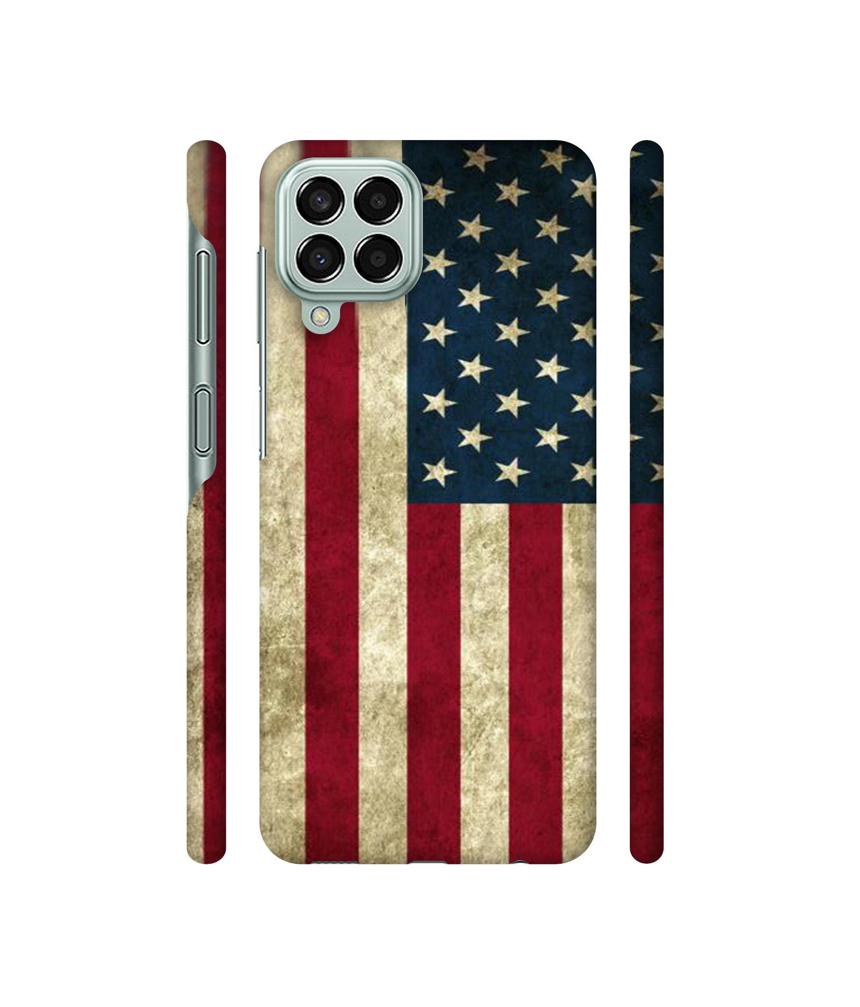 Vingate USA Flag Designer Hard Back Cover for Samsung Galaxy M33 5G