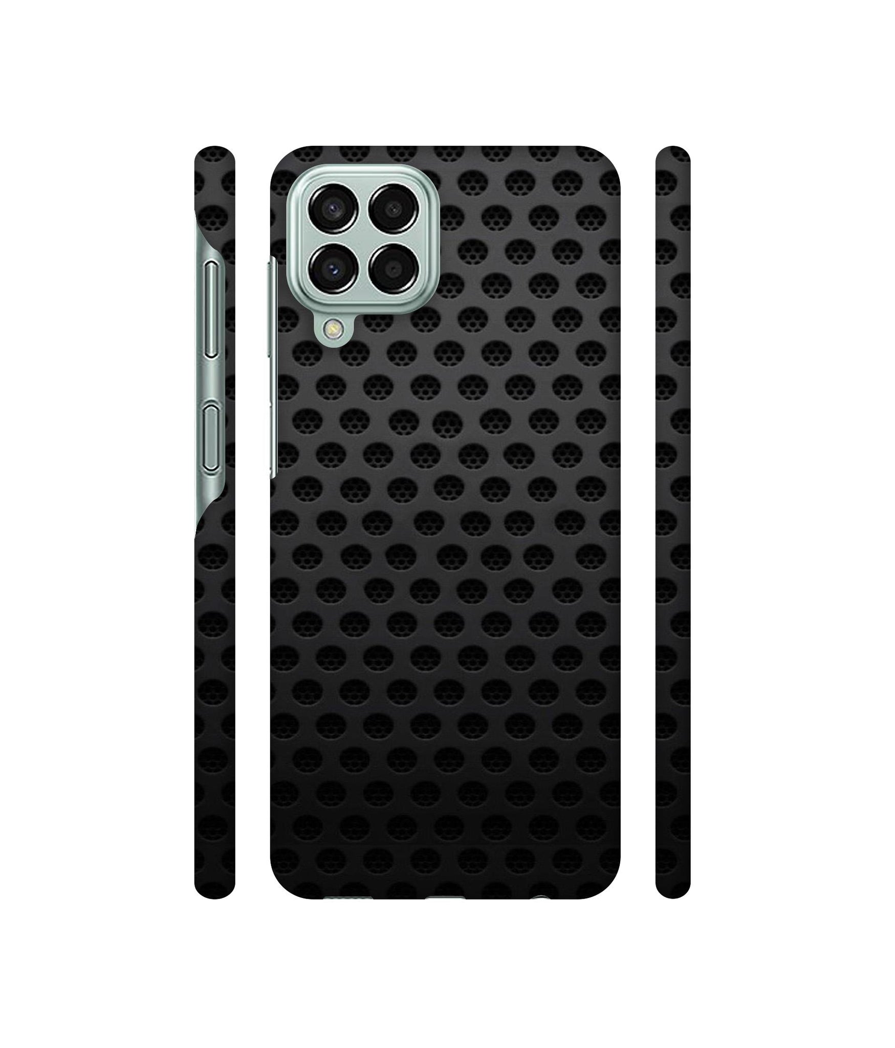 Black Circle Designer Hard Back Cover for Samsung Galaxy M33 5G