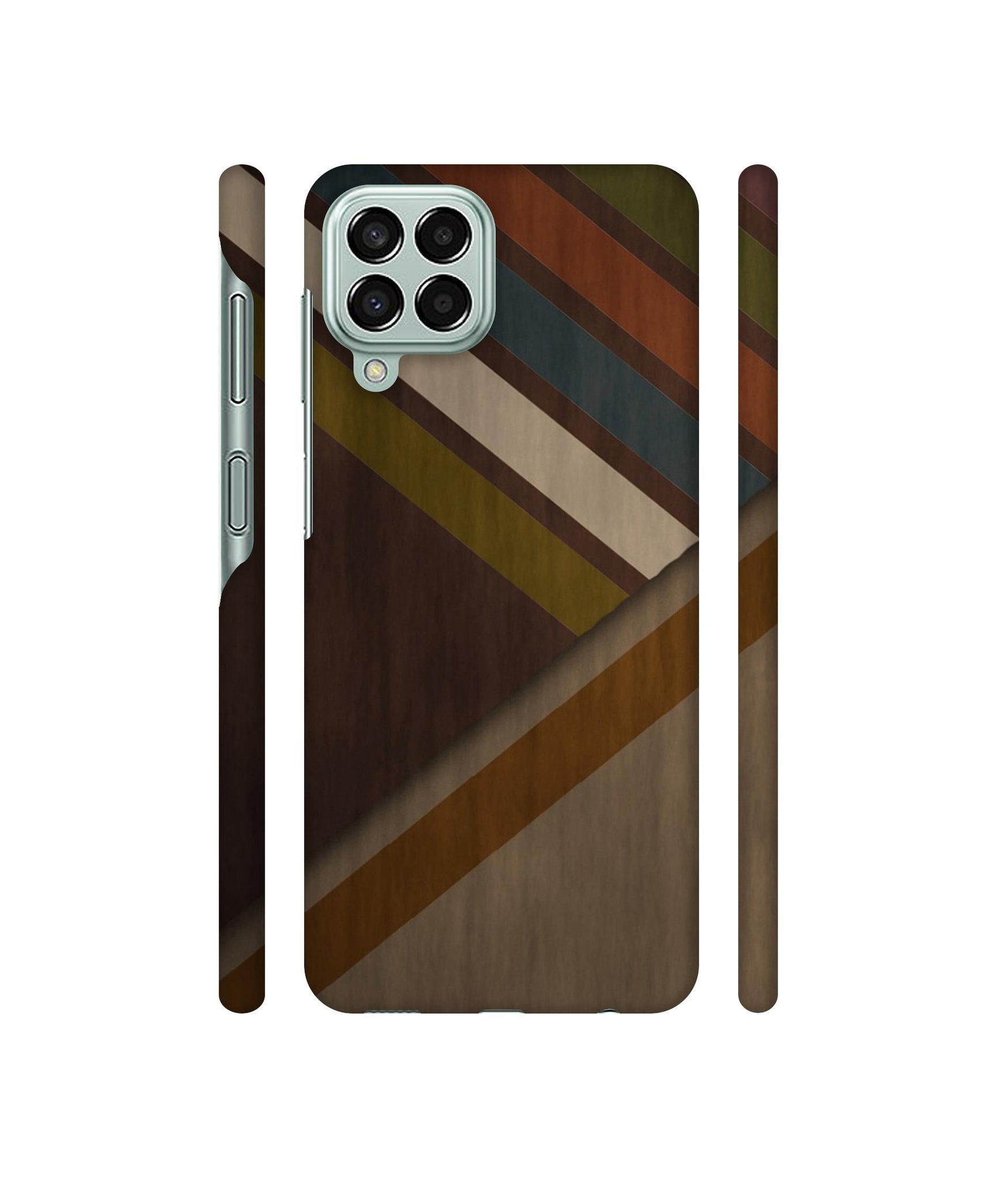 Colorful Wooden Pattern Designer Hard Back Cover for Samsung Galaxy M33 5G