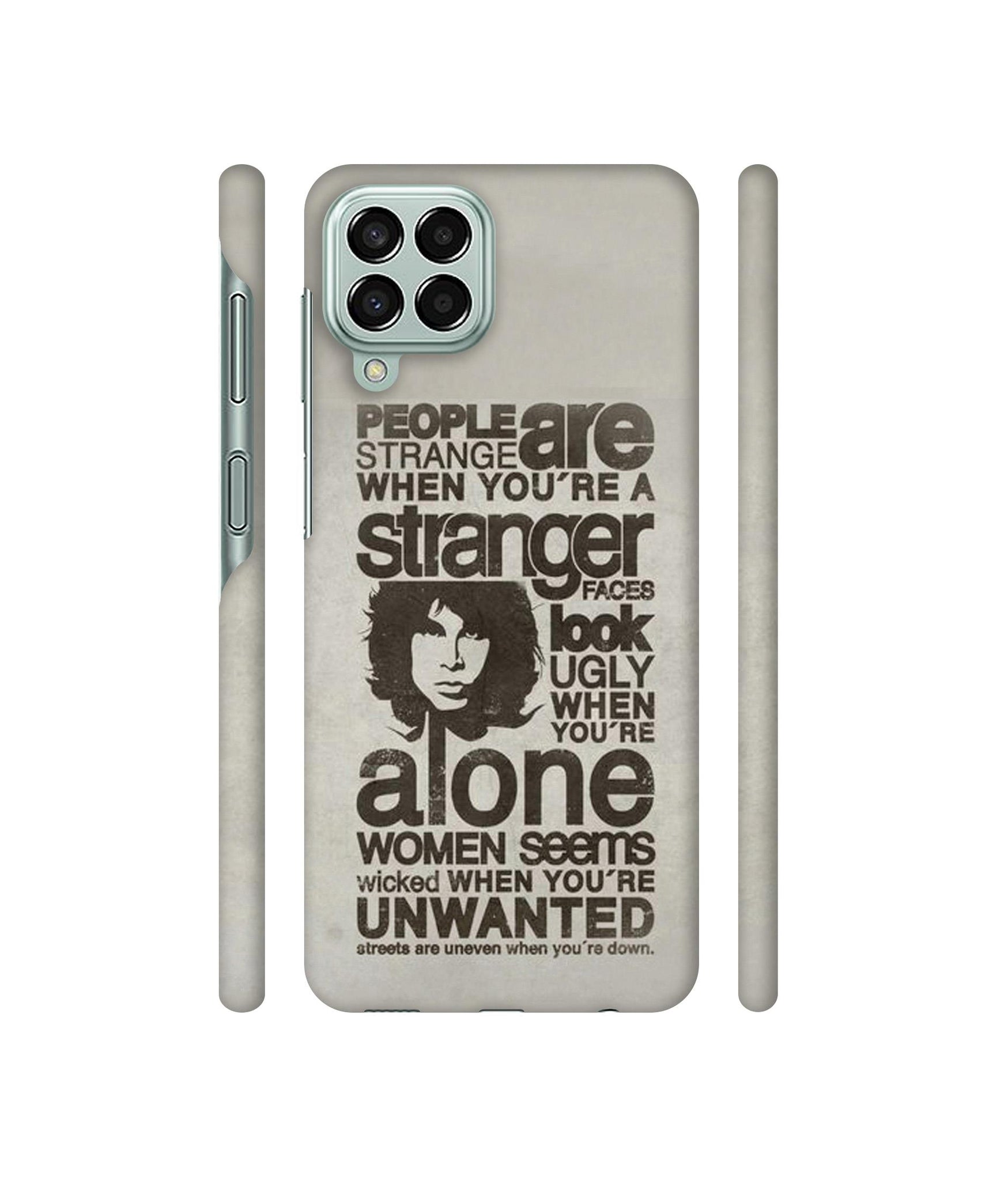 Quotes Pattern Designer Hard Back Cover for Samsung Galaxy M33 5G