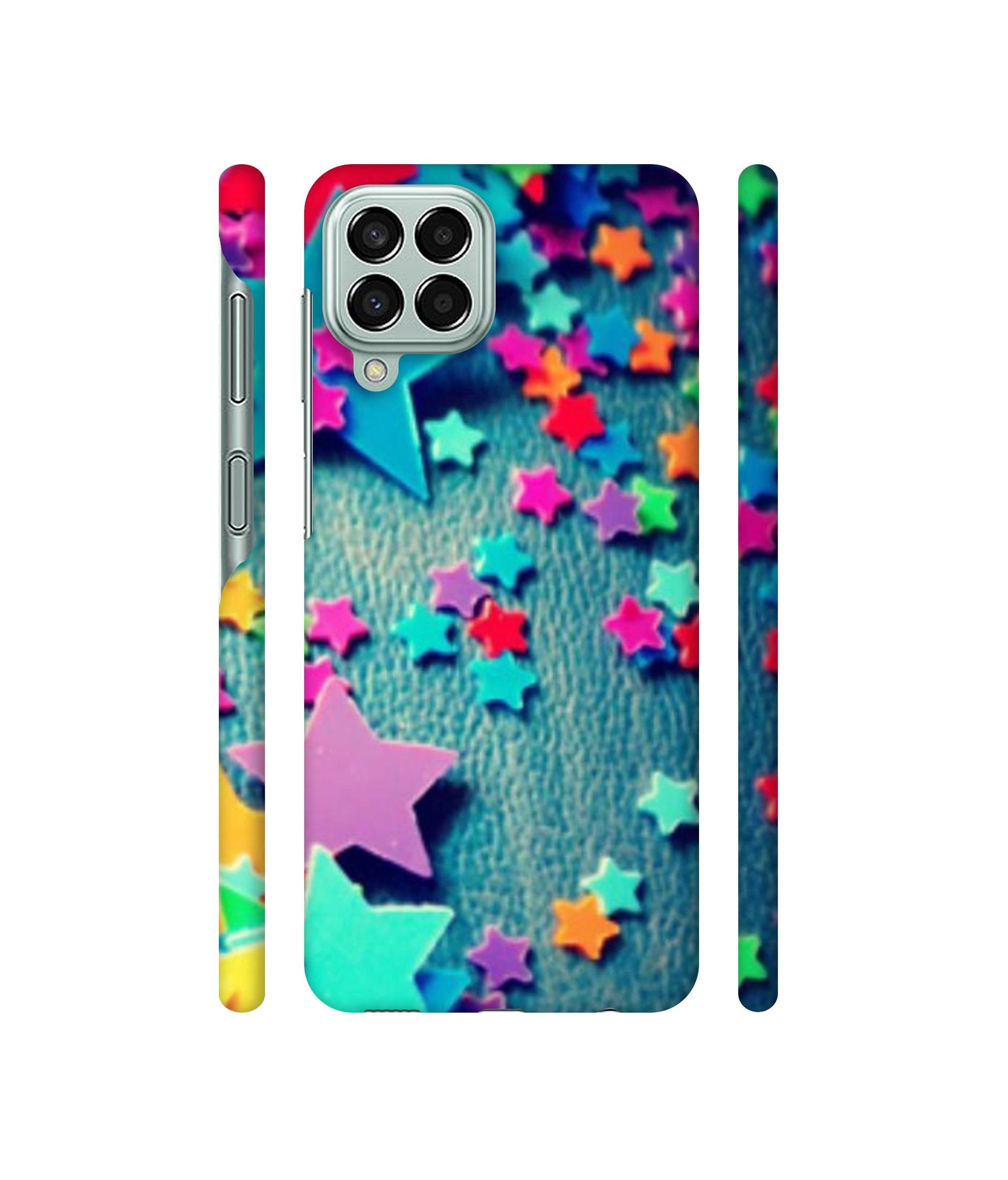 Colorful Stars Designer Hard Back Cover for Samsung Galaxy M33 5G