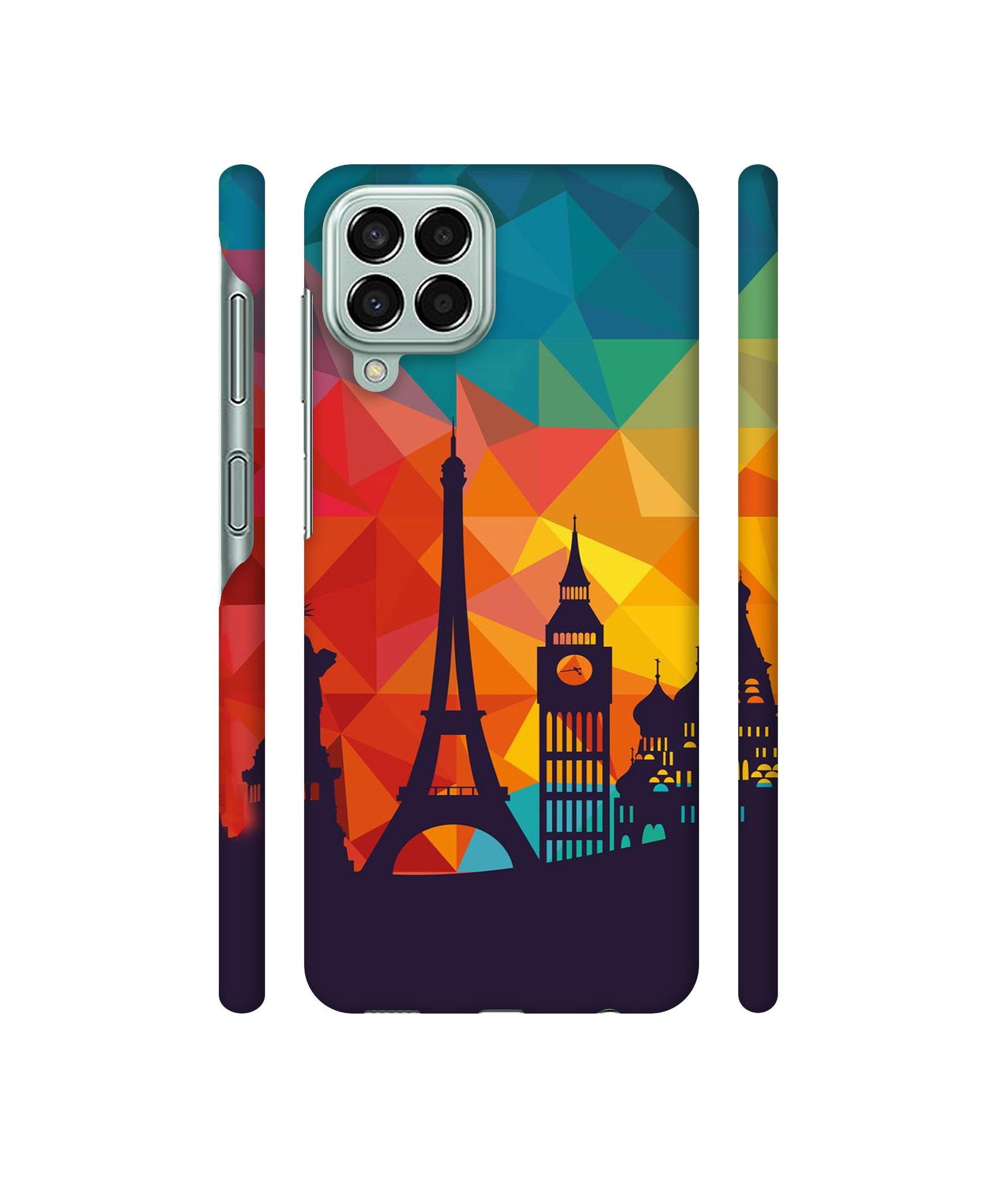 Colored Paris Designer Hard Back Cover for Samsung Galaxy M33 5G