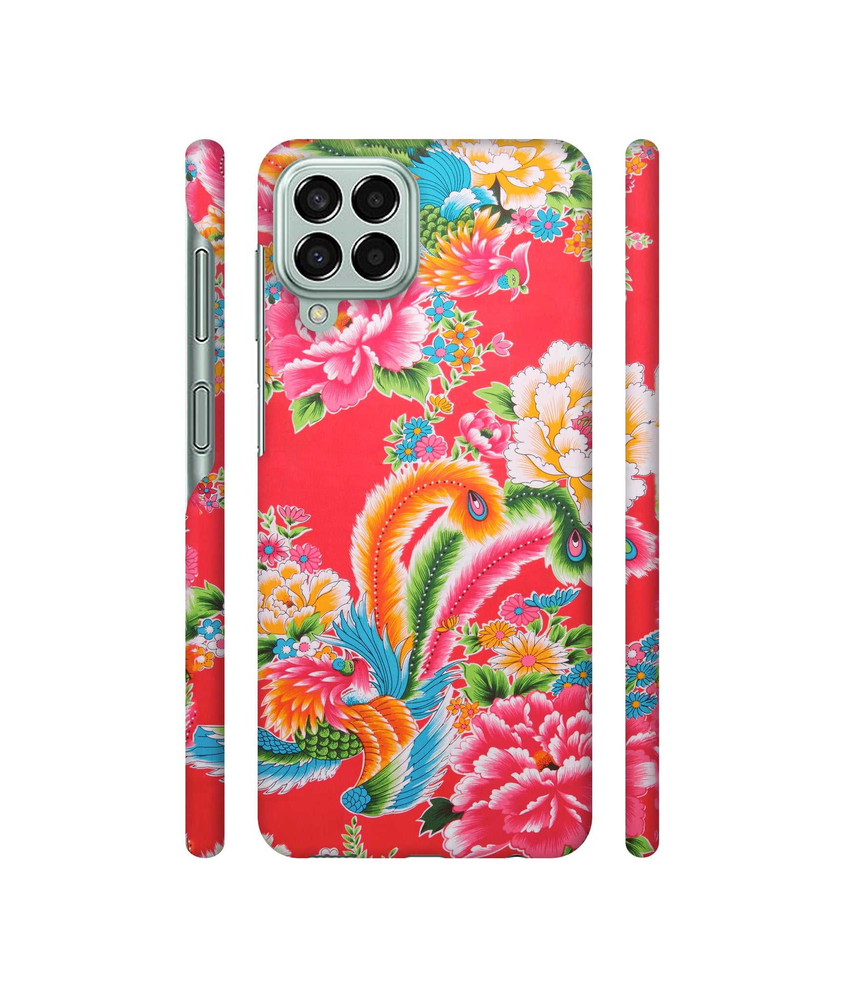 Cute Floral Pattern Print Designer Hard Back Cover for Samsung Galaxy M33 5G