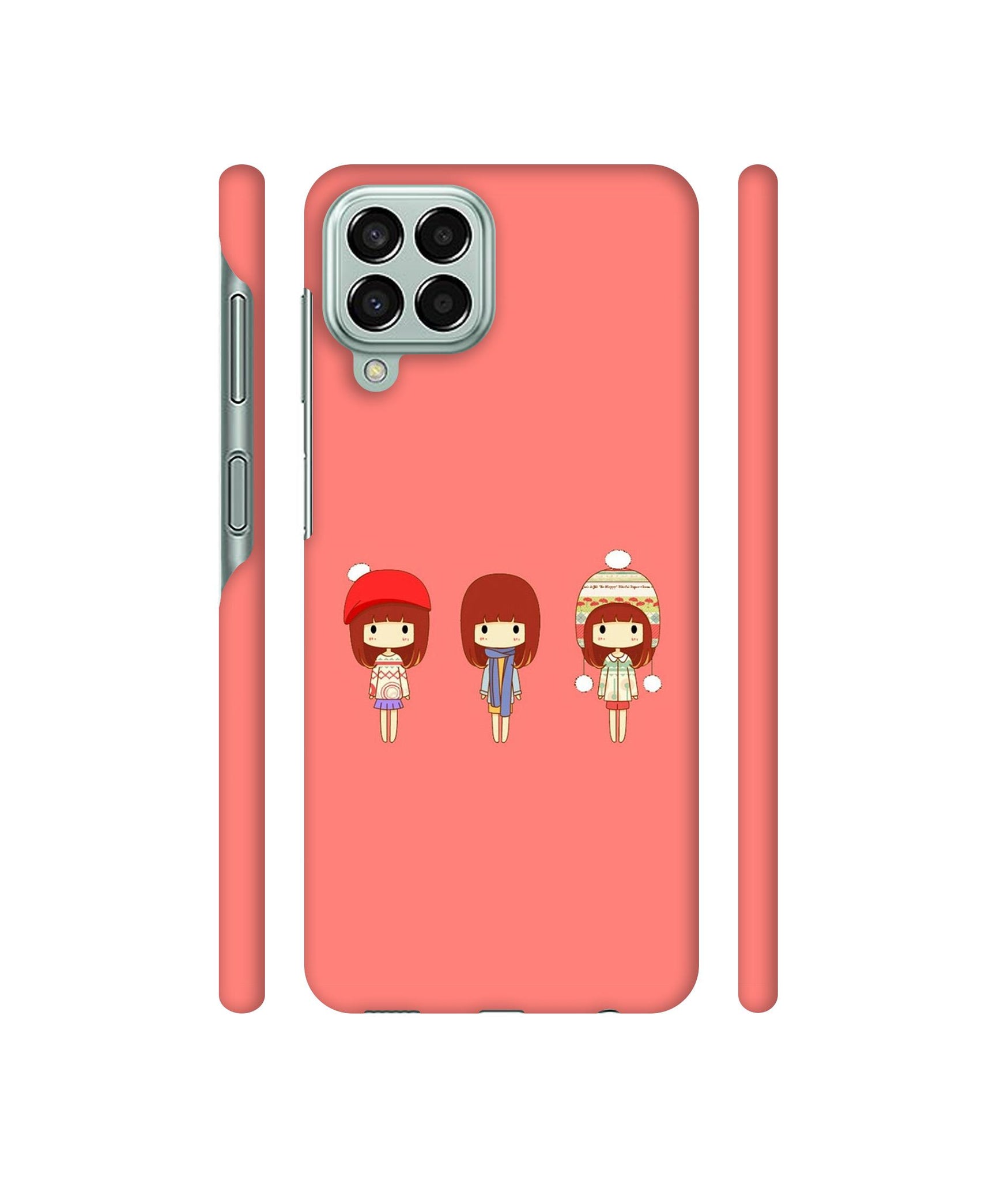 Cute Girls Designer Hard Back Cover for Samsung Galaxy M33 5G