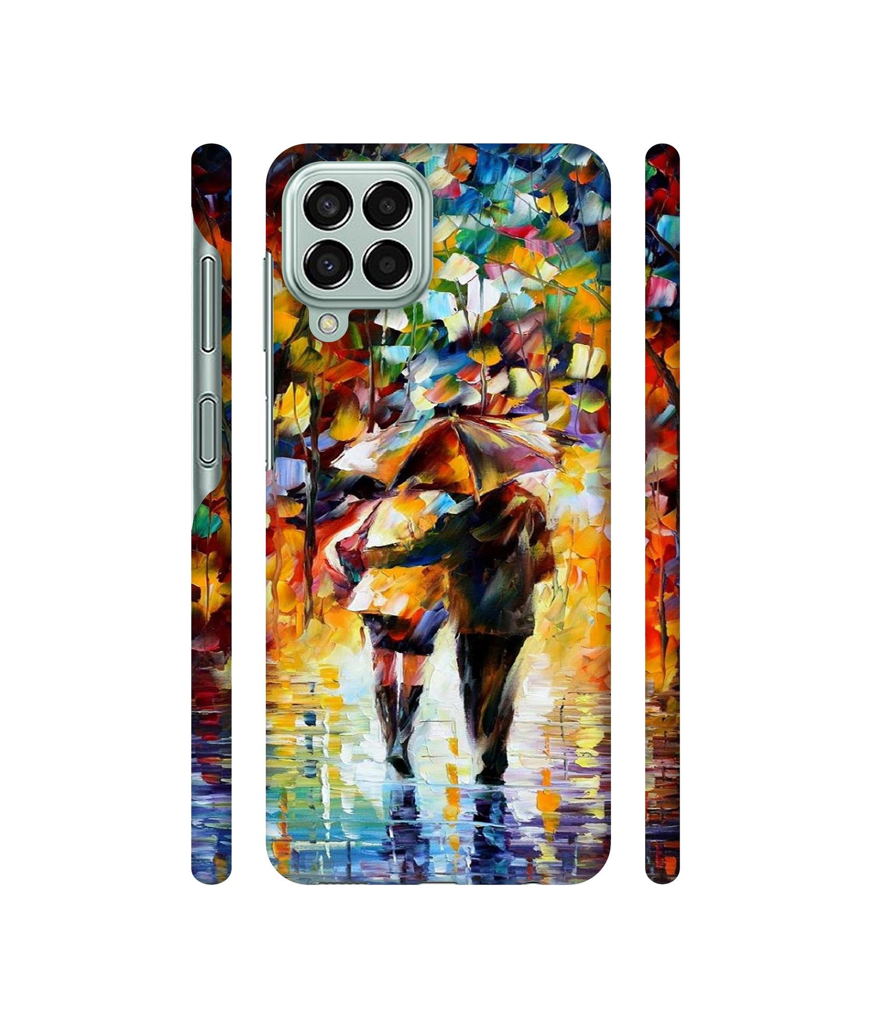 Paint Couple Pattern Designer Hard Back Cover for Samsung Galaxy M33 5G