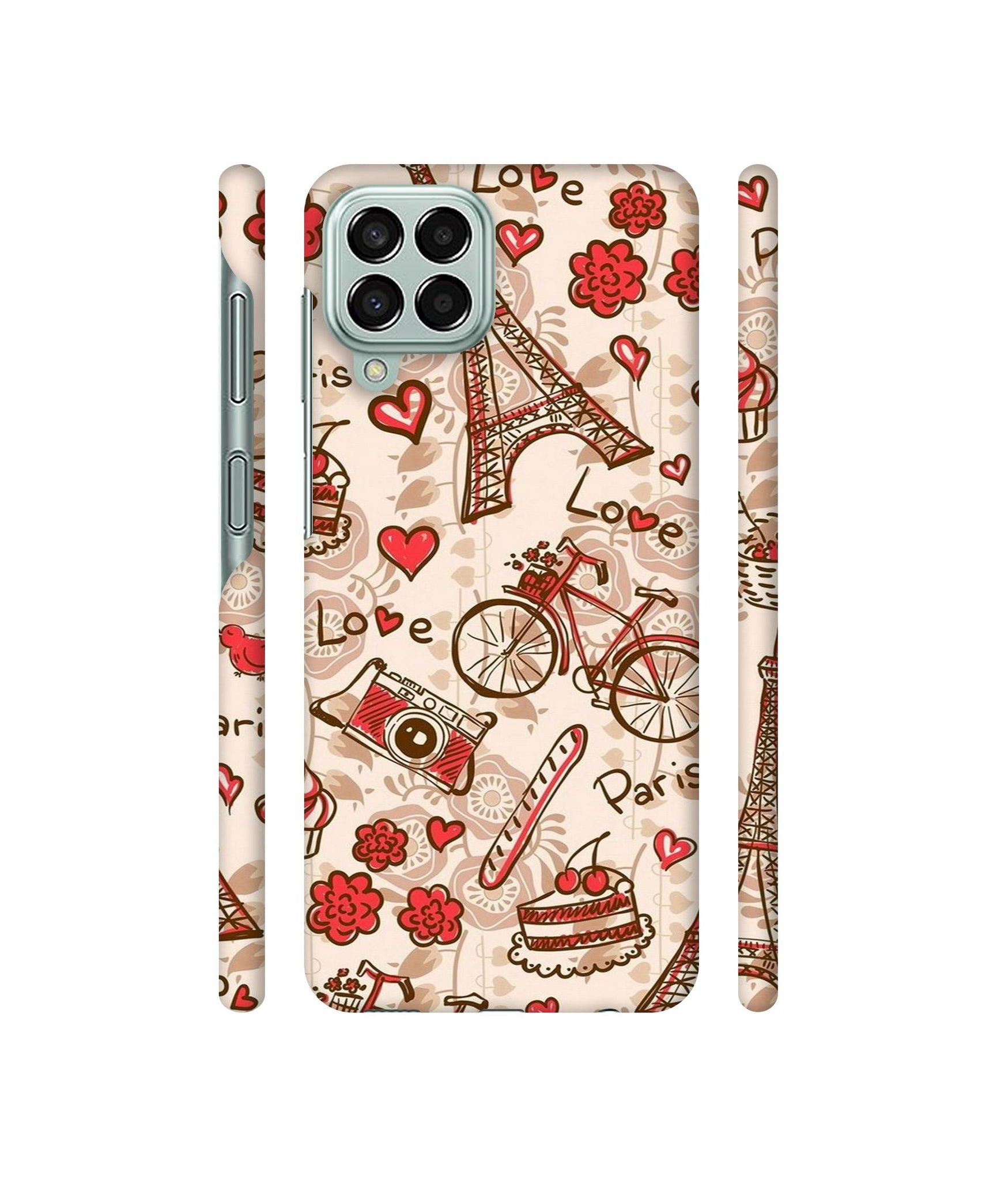 Vintage Paris Designer Hard Back Cover for Samsung Galaxy M33 5G