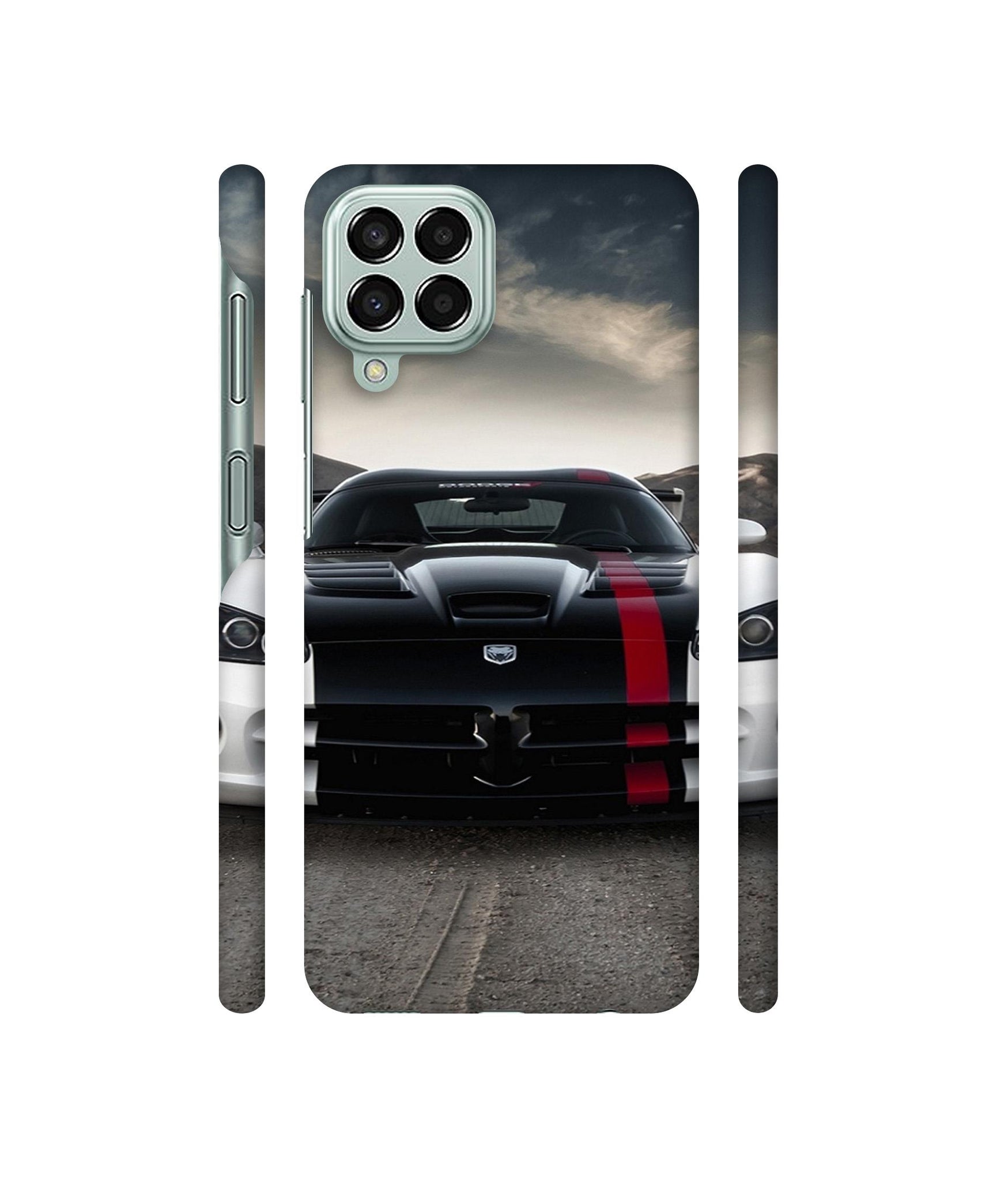 Sports Car Pattern Designer Hard Back Cover for Samsung Galaxy M33 5G