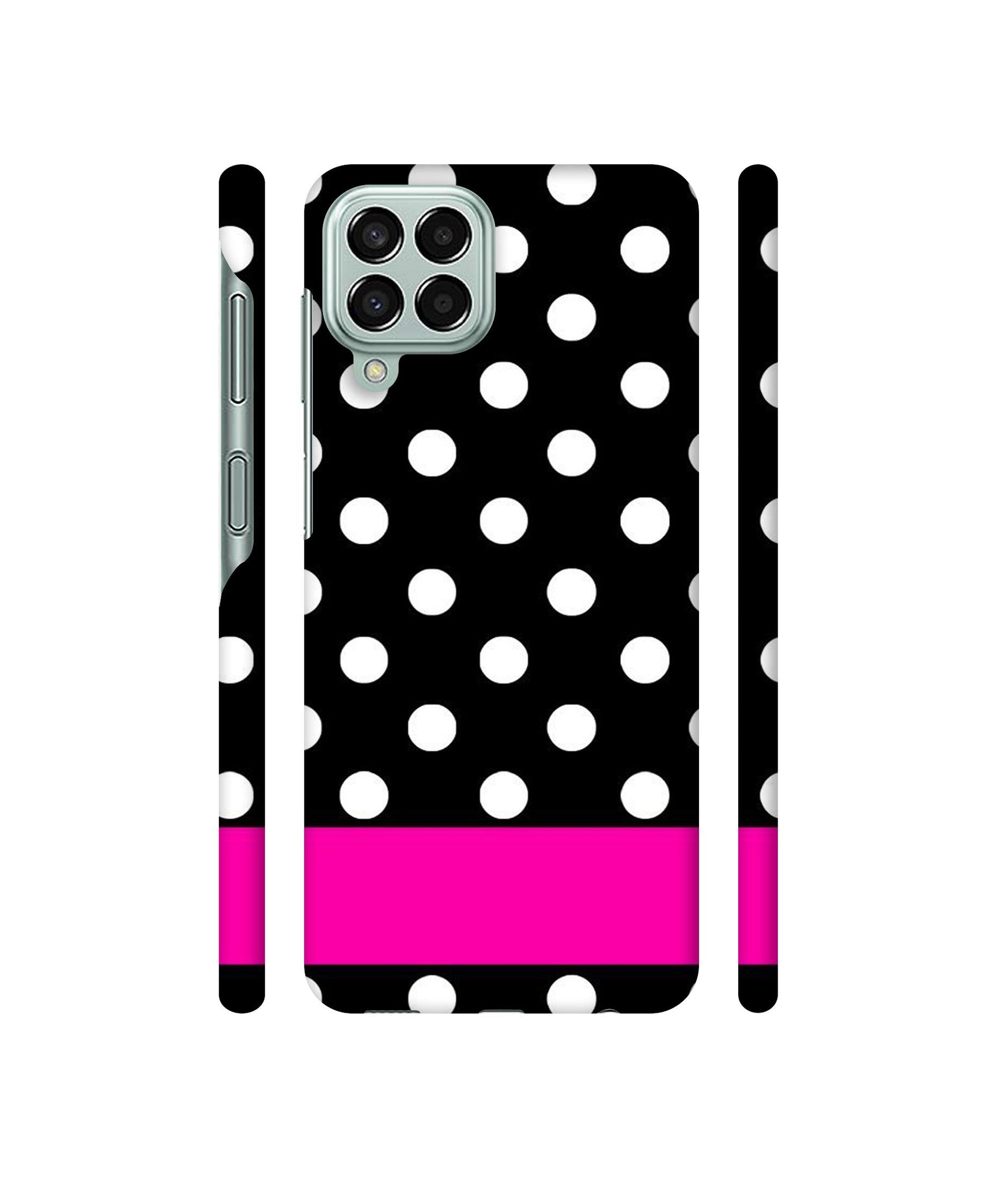 White Dots Pattern Designer Hard Back Cover for Samsung Galaxy M33 5G