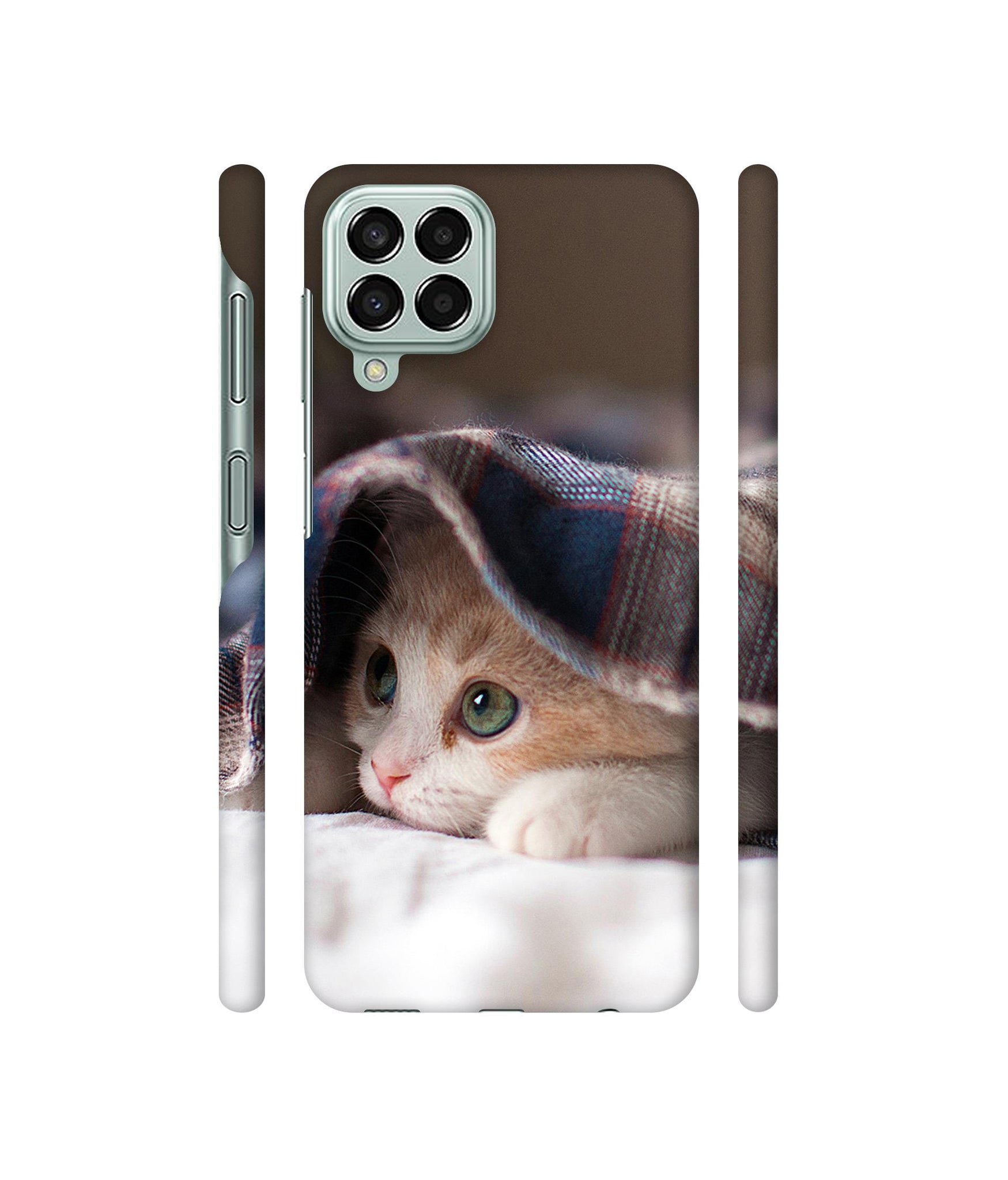 Sleepy Kitten Designer Hard Back Cover for Samsung Galaxy M33 5G