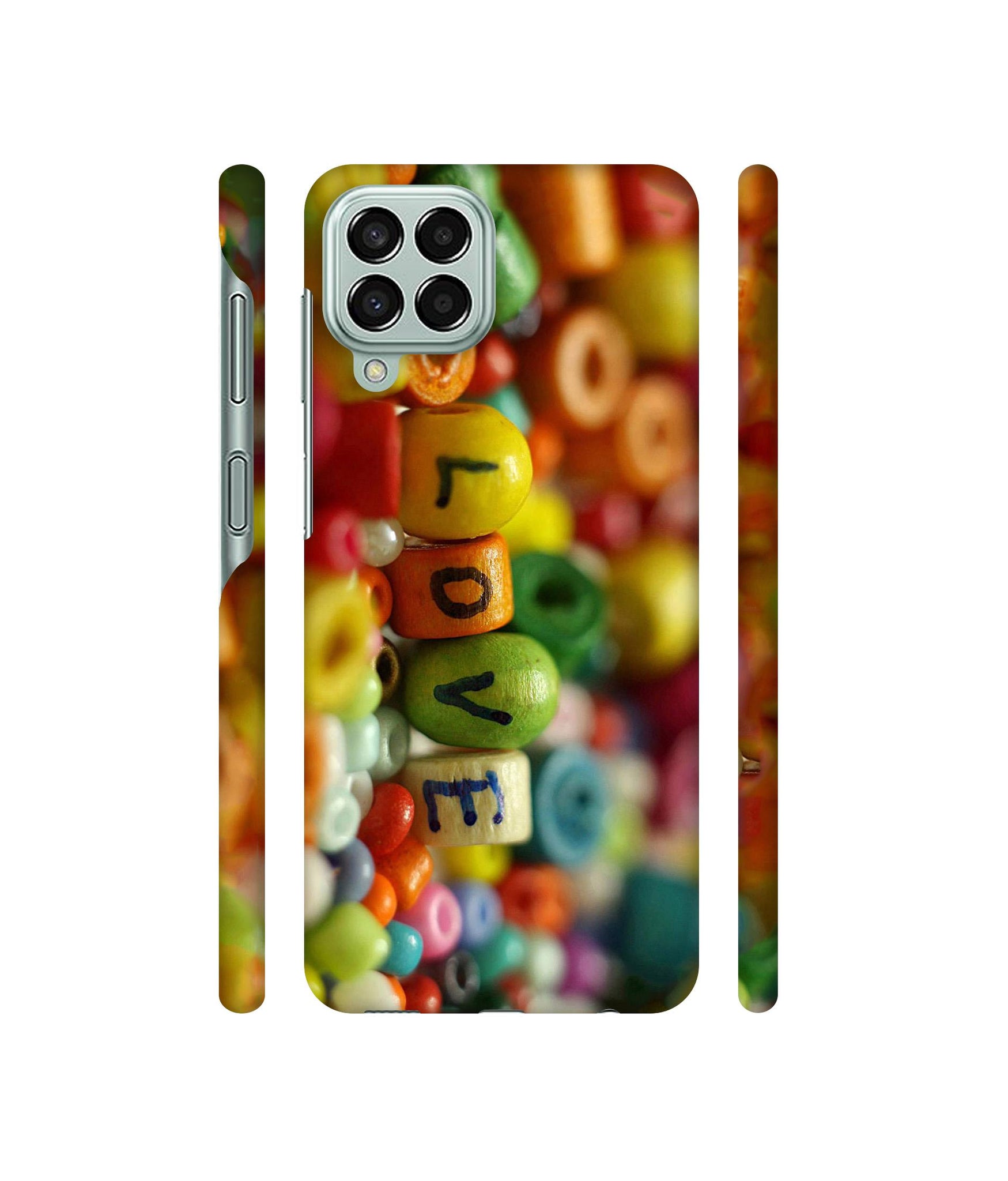 Colorful Love Designer Hard Back Cover for Samsung Galaxy M33 5G