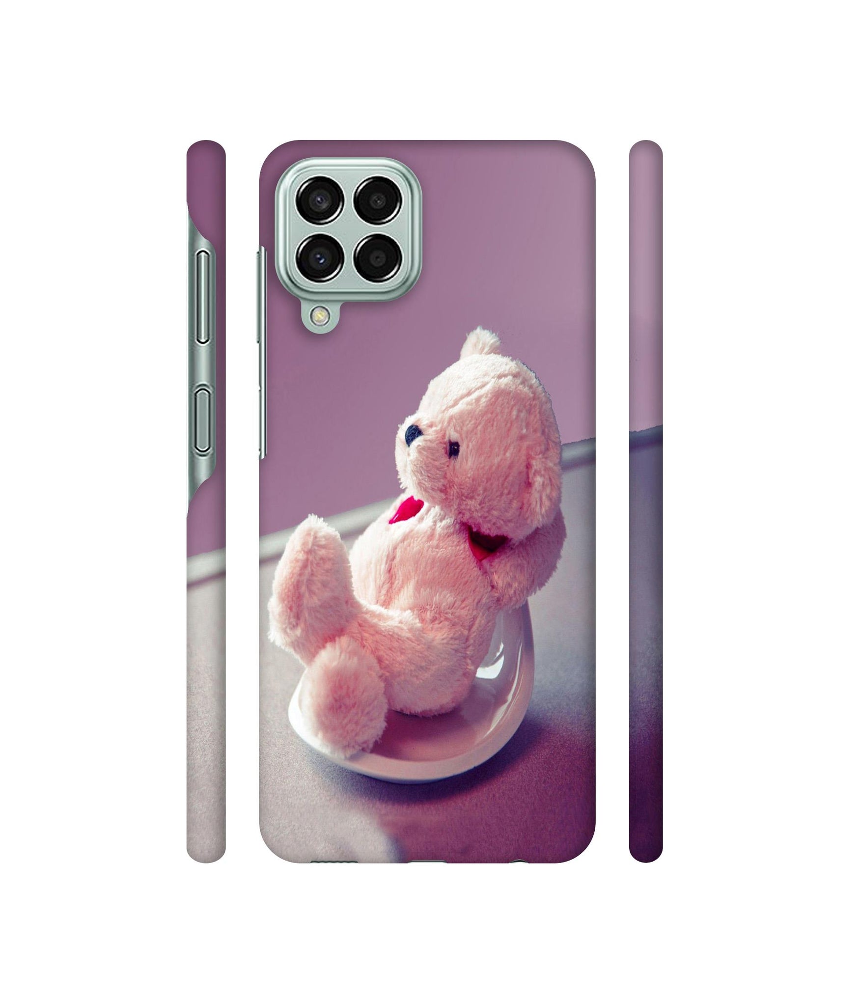 Cute Teddy Bear Designer Hard Back Cover for Samsung Galaxy M33 5G