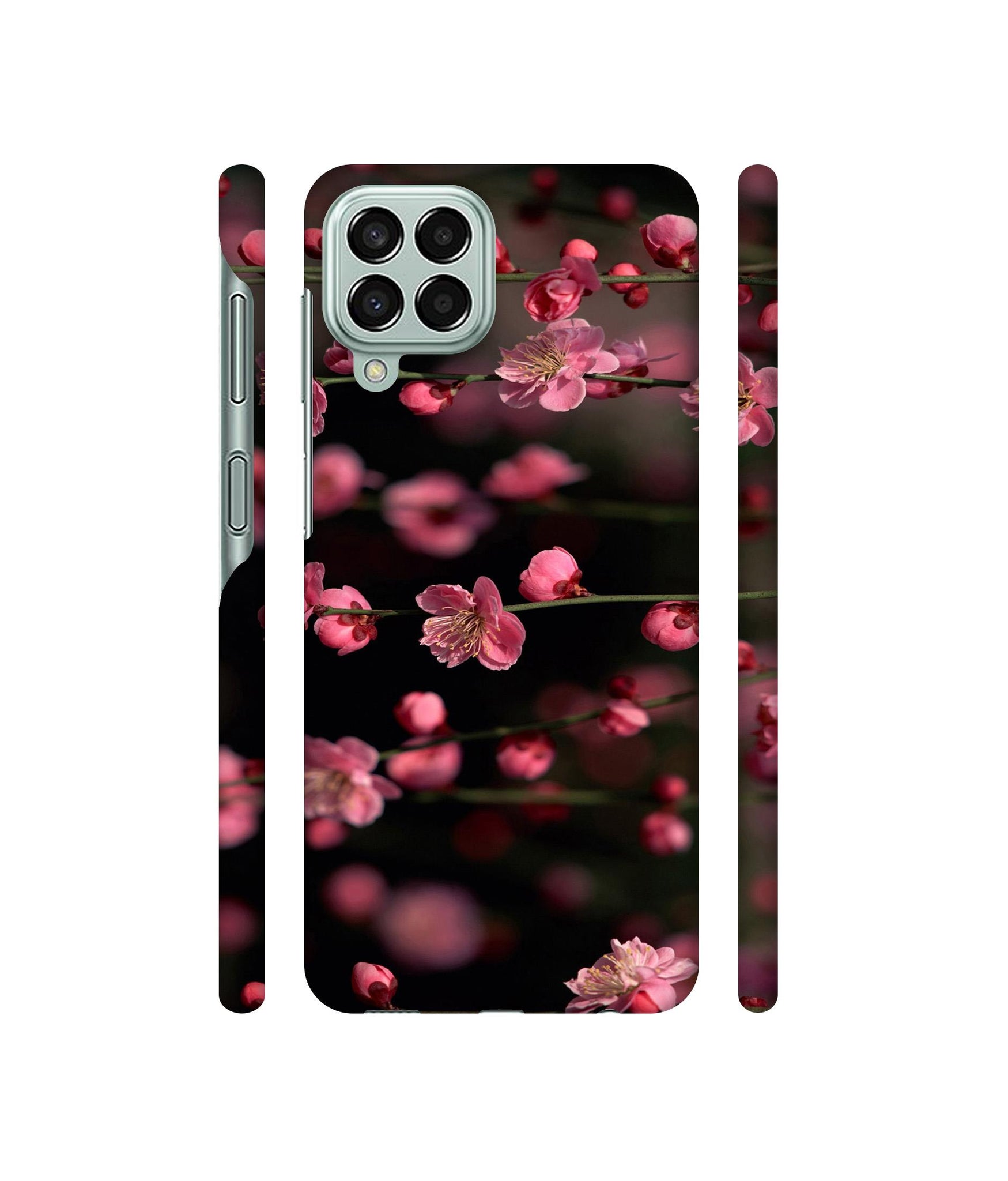 Pink Flowers Designer Hard Back Cover for Samsung Galaxy M33 5G