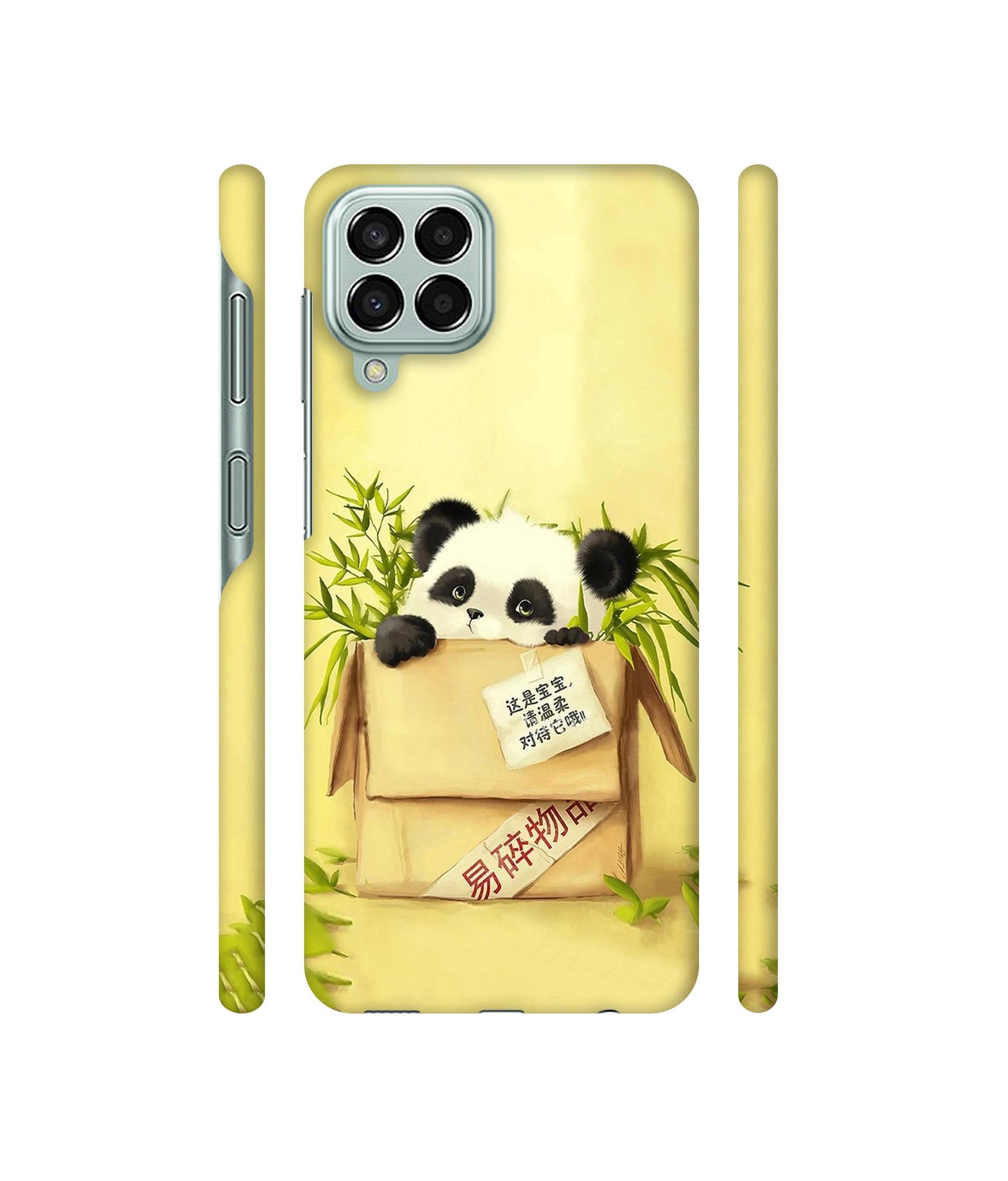 Panda In Box Designer Hard Back Cover for Samsung Galaxy M33 5G