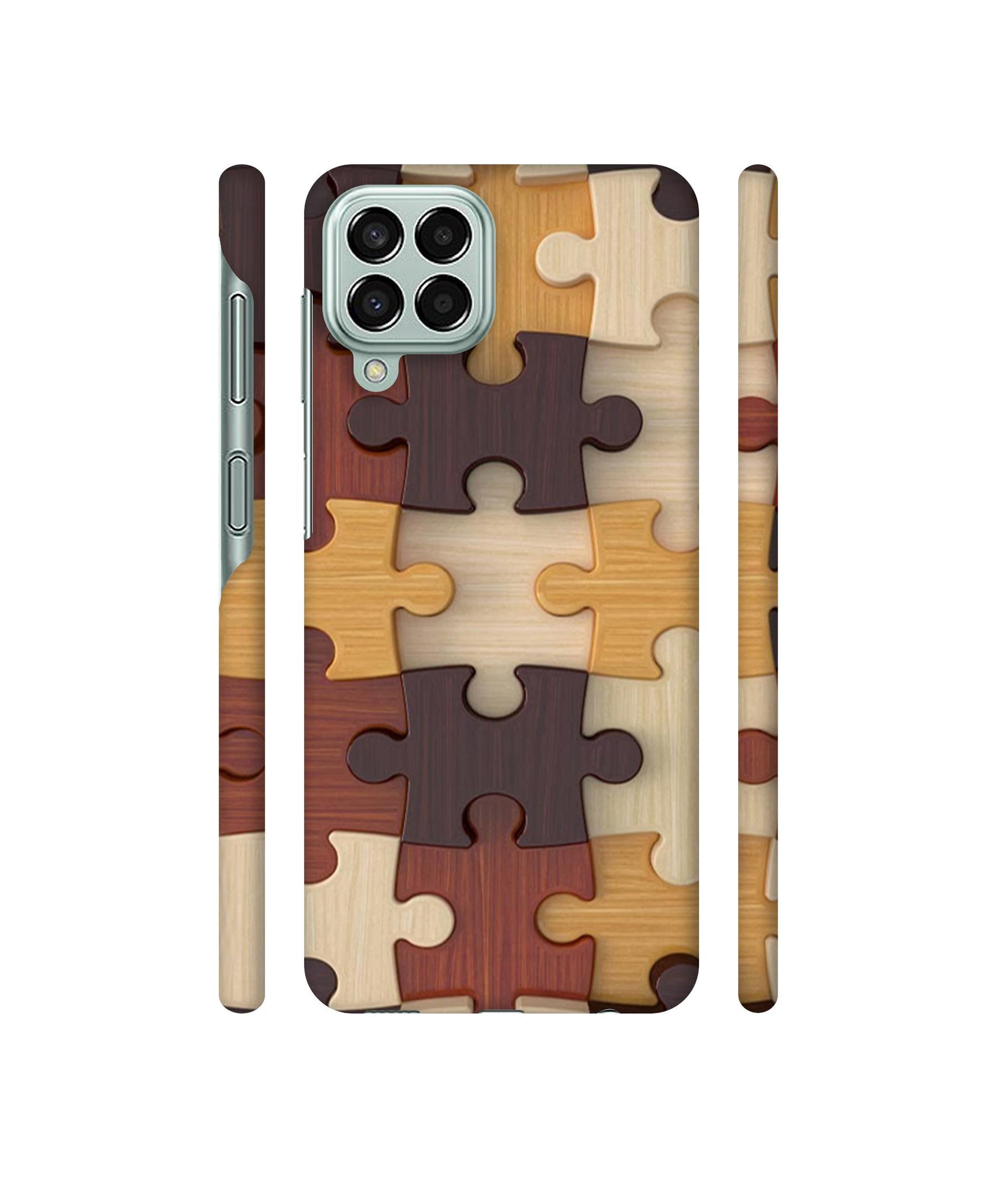 Puzzle Pattern Designer Hard Back Cover for Samsung Galaxy M33 5G