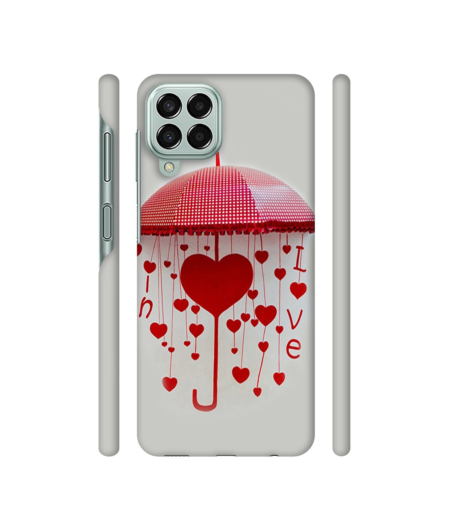 Love Heart Designer Hard Back Cover for Samsung Galaxy M33 5G