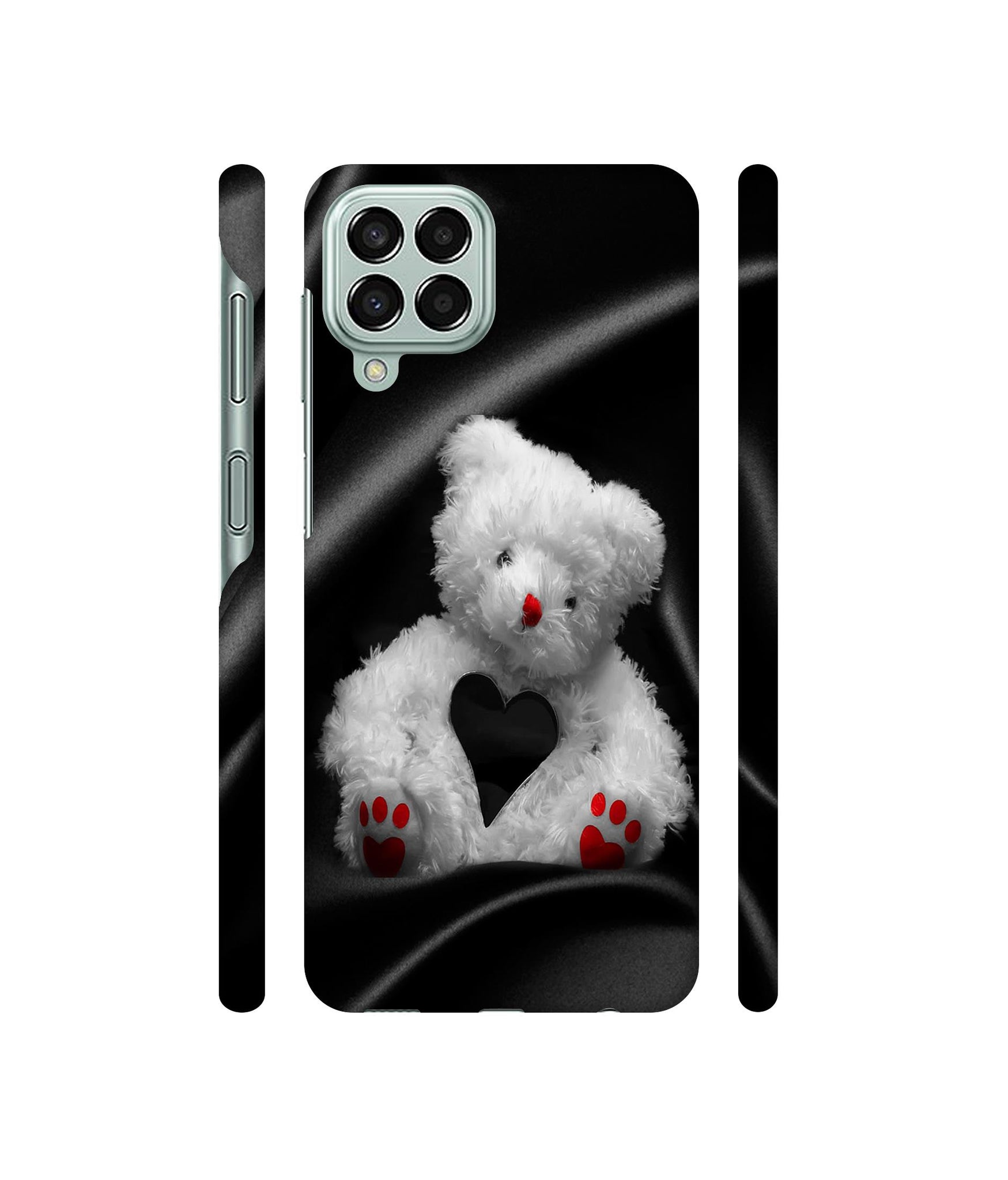 White Teddy Bear Designer Hard Back Cover for Samsung Galaxy M33 5G