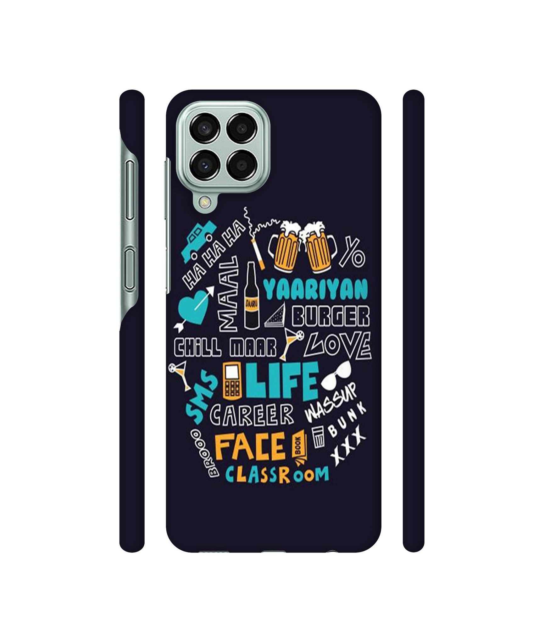 Funny Quote Designer Hard Back Cover for Samsung Galaxy M33 5G