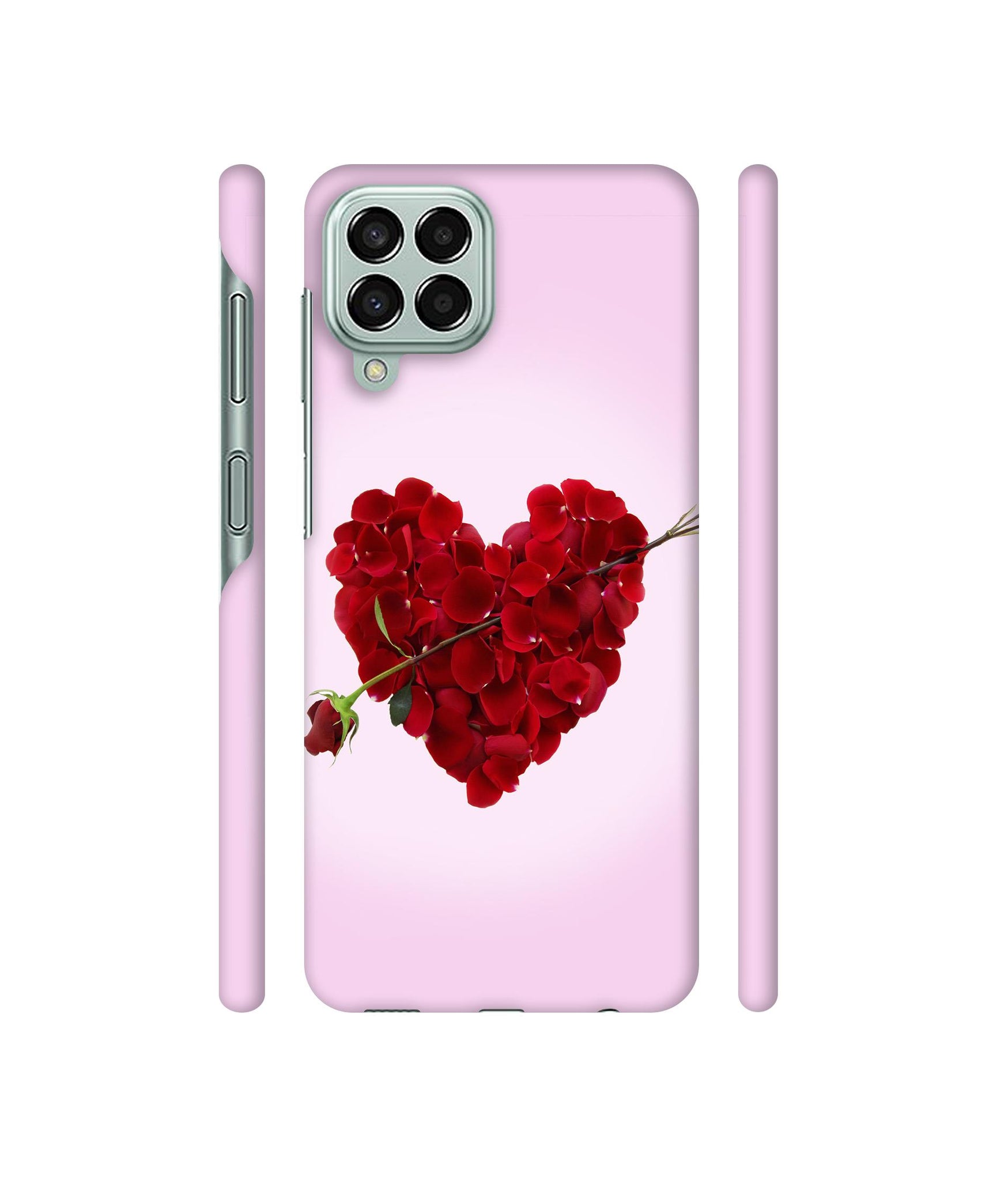 Heart Flower Designer Hard Back Cover for Samsung Galaxy M33 5G