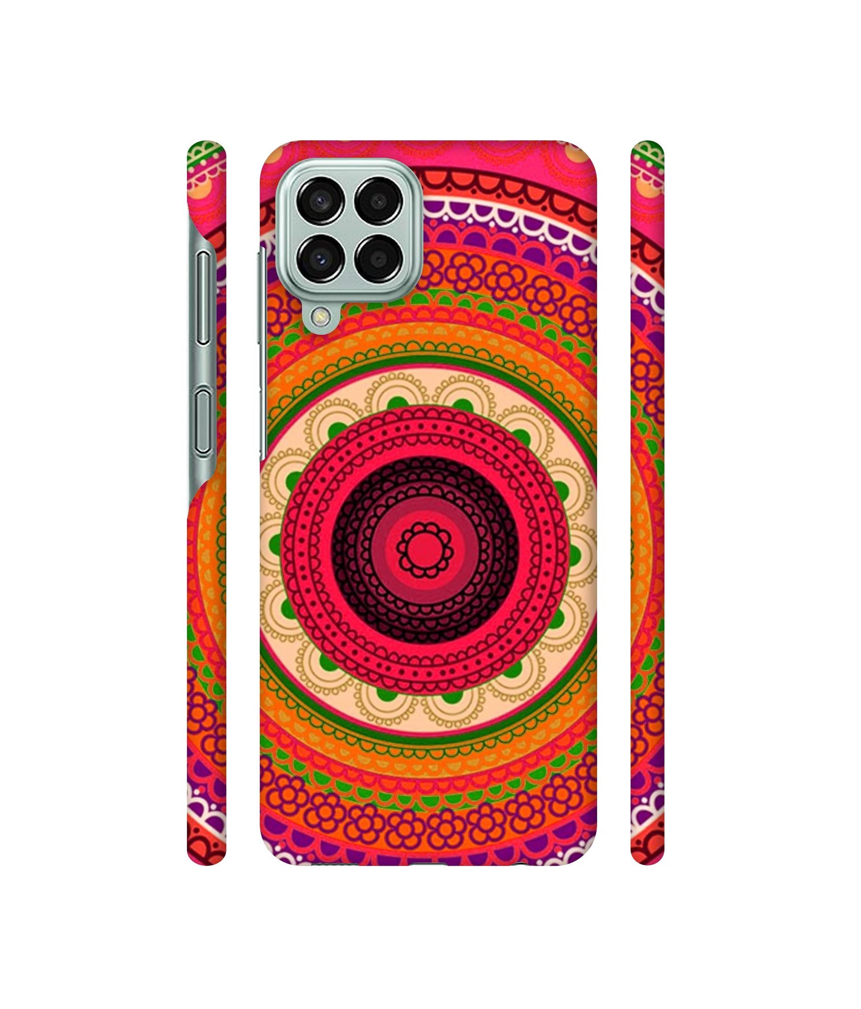 Round Rangoli Designer Hard Back Cover for Samsung Galaxy M33 5G